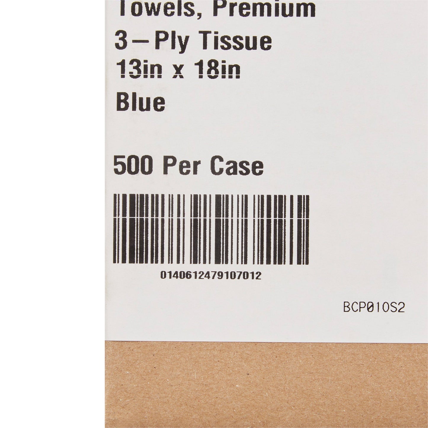 TOWEL, PRO 3PLY BLU 13X18 (500/CS)