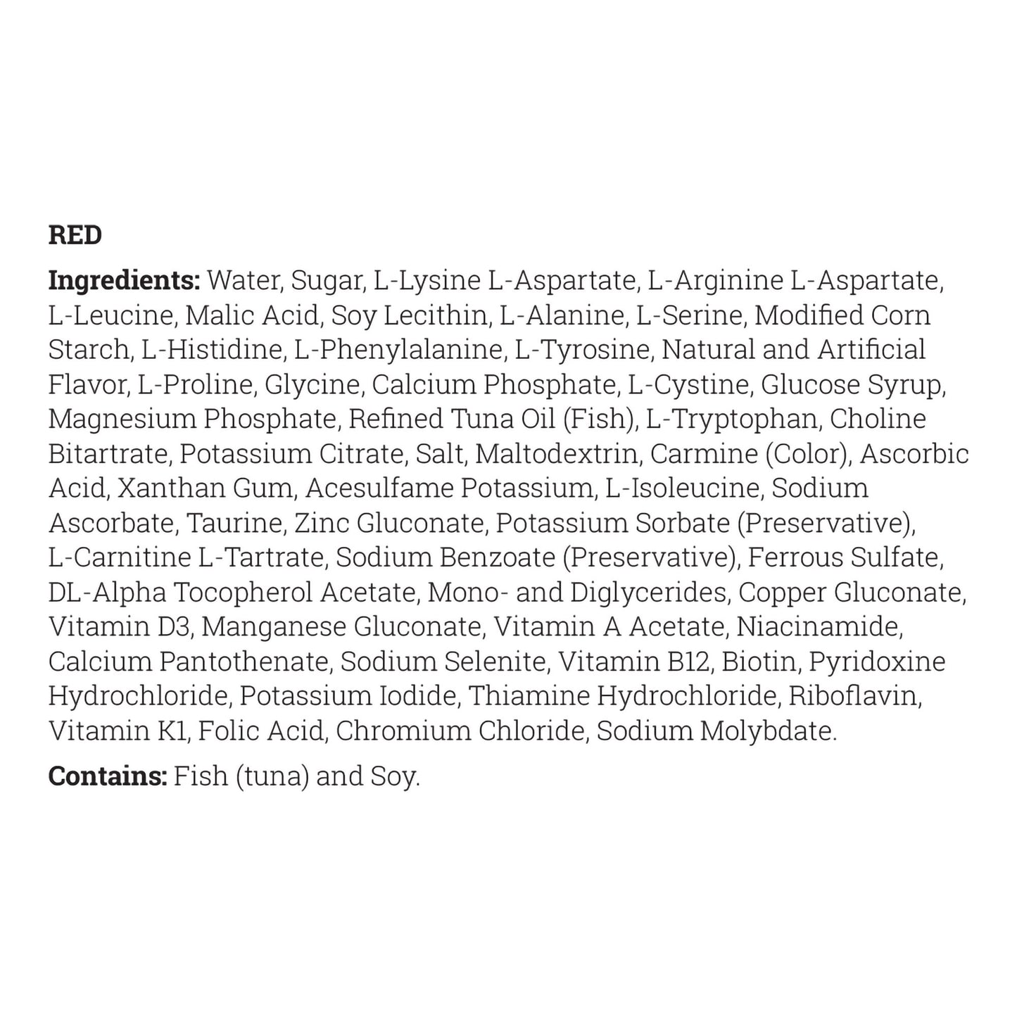 SUPPLEMENT, MMA/PA COOLER15 RED 30X130ML POUCH (30/CS)