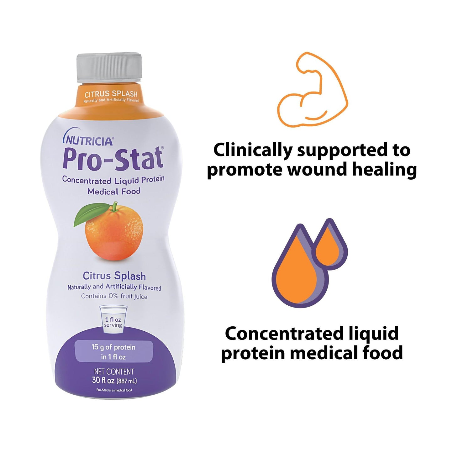 SUPPLEMENT, PROTEIN PRO-STAT SF 30OZ CTRS SPLSH (6/CS)