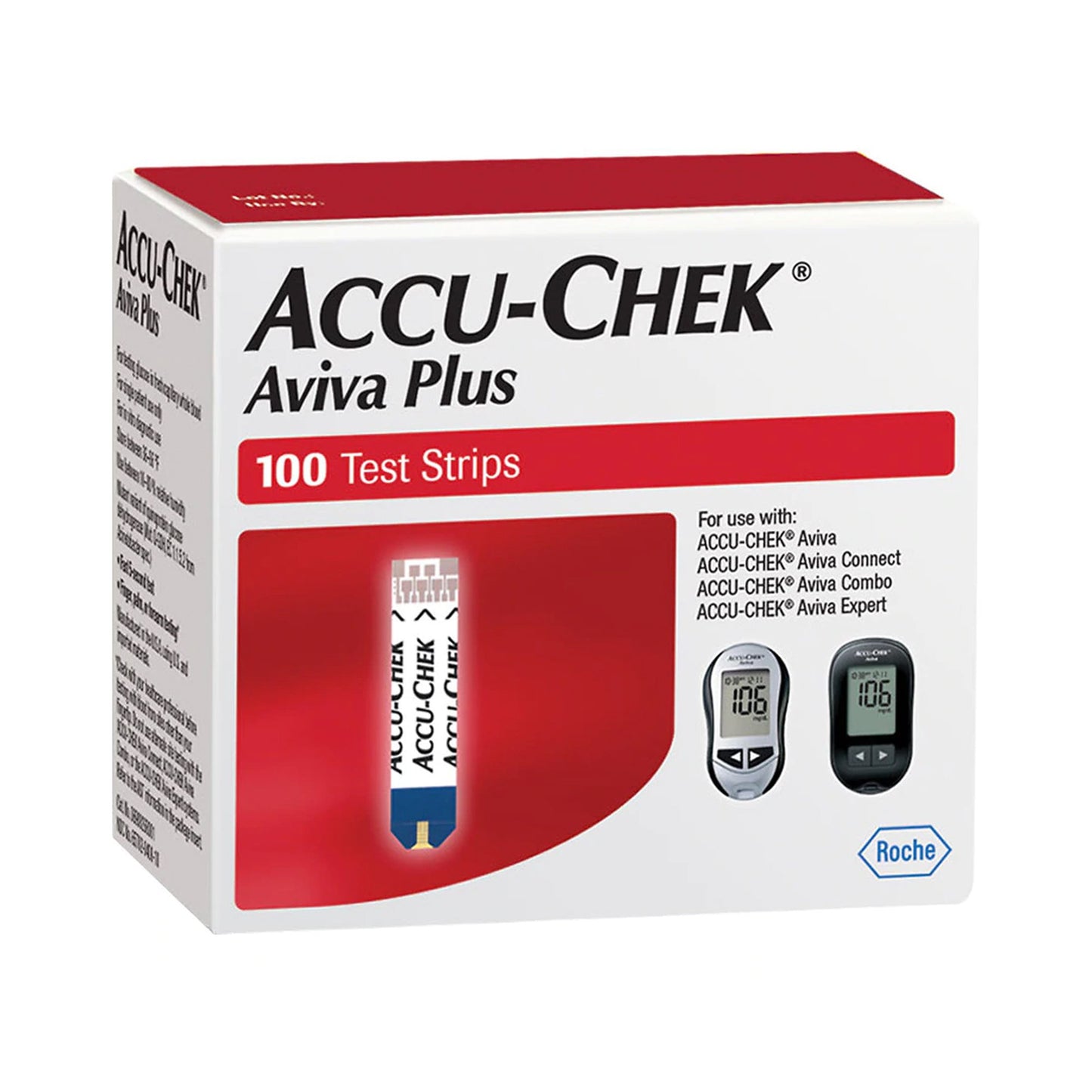 TEST STRIP, BLD GLUC ACCU-CHEKAVIVA+ (100/BX 24BX ROCDIA