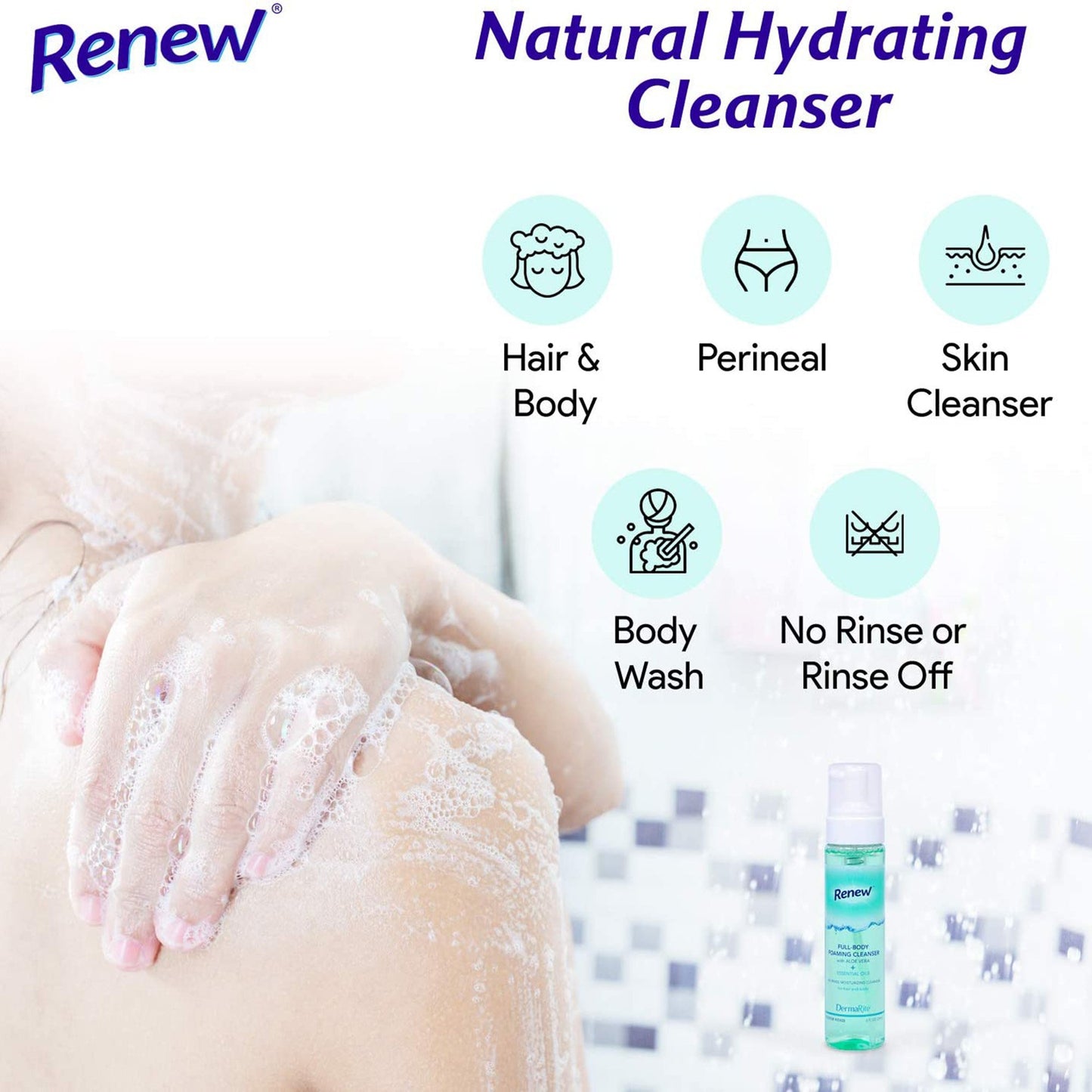 CLEANSER, BODY FOAMING 8OZ (12/CS)
