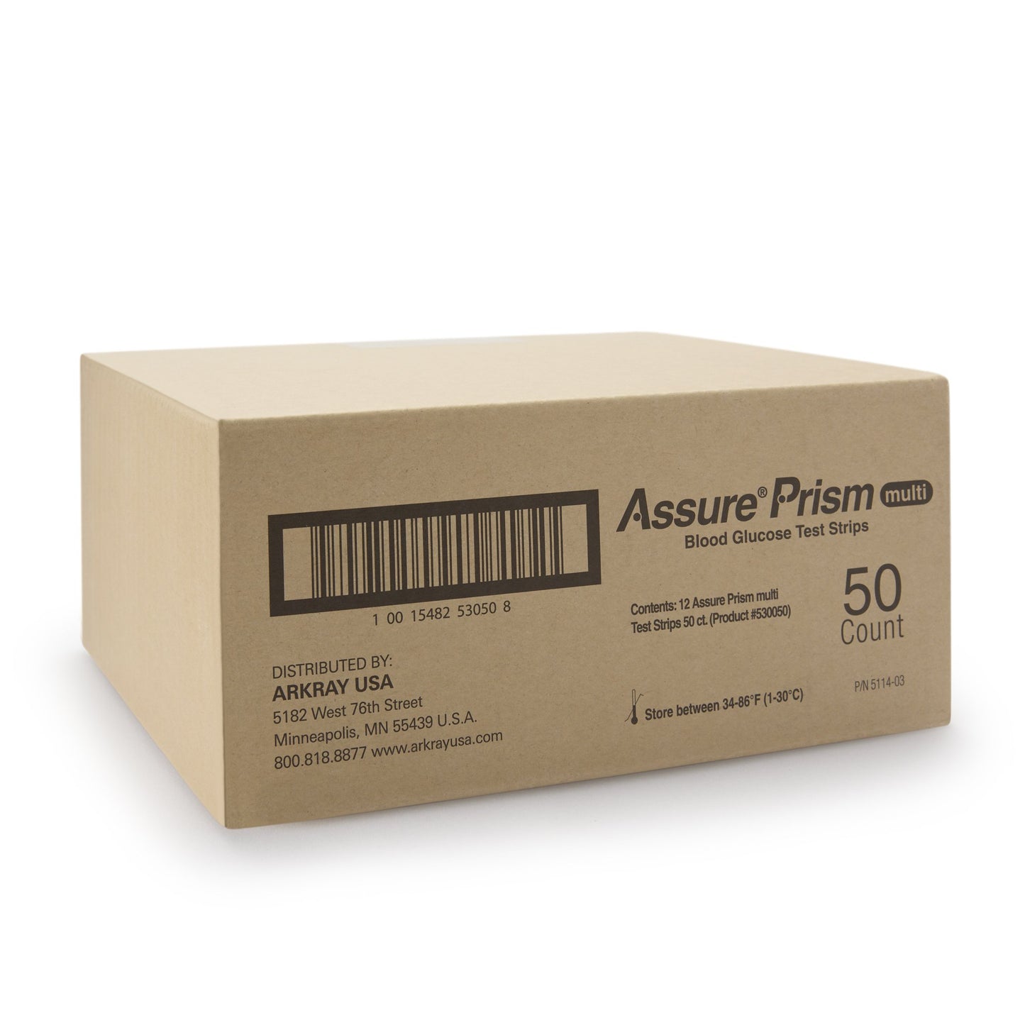 TEST STRIP, BLD GLUC ASSURE PRISM MULTI (50/BX 12BX/CS)
