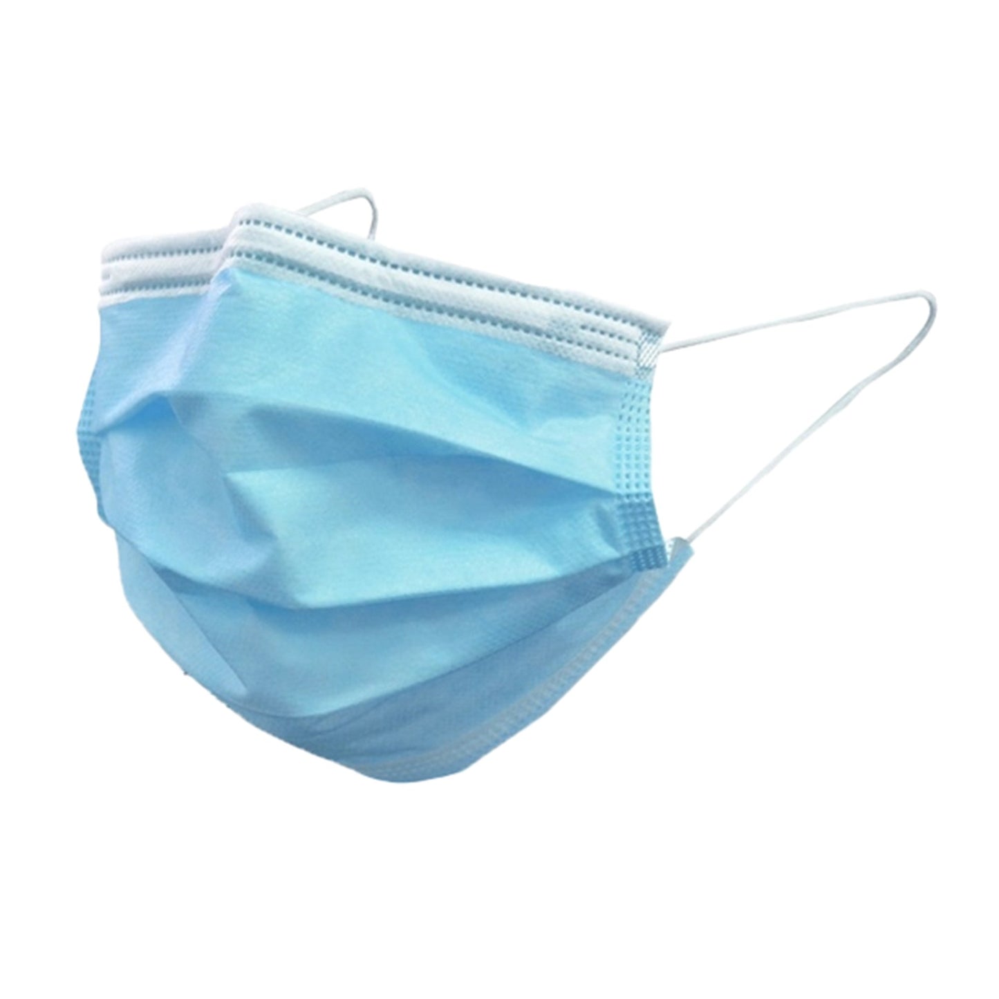 MASK, SURG EARLOOP ASTMI BLU (50/BX 10BX/CS)