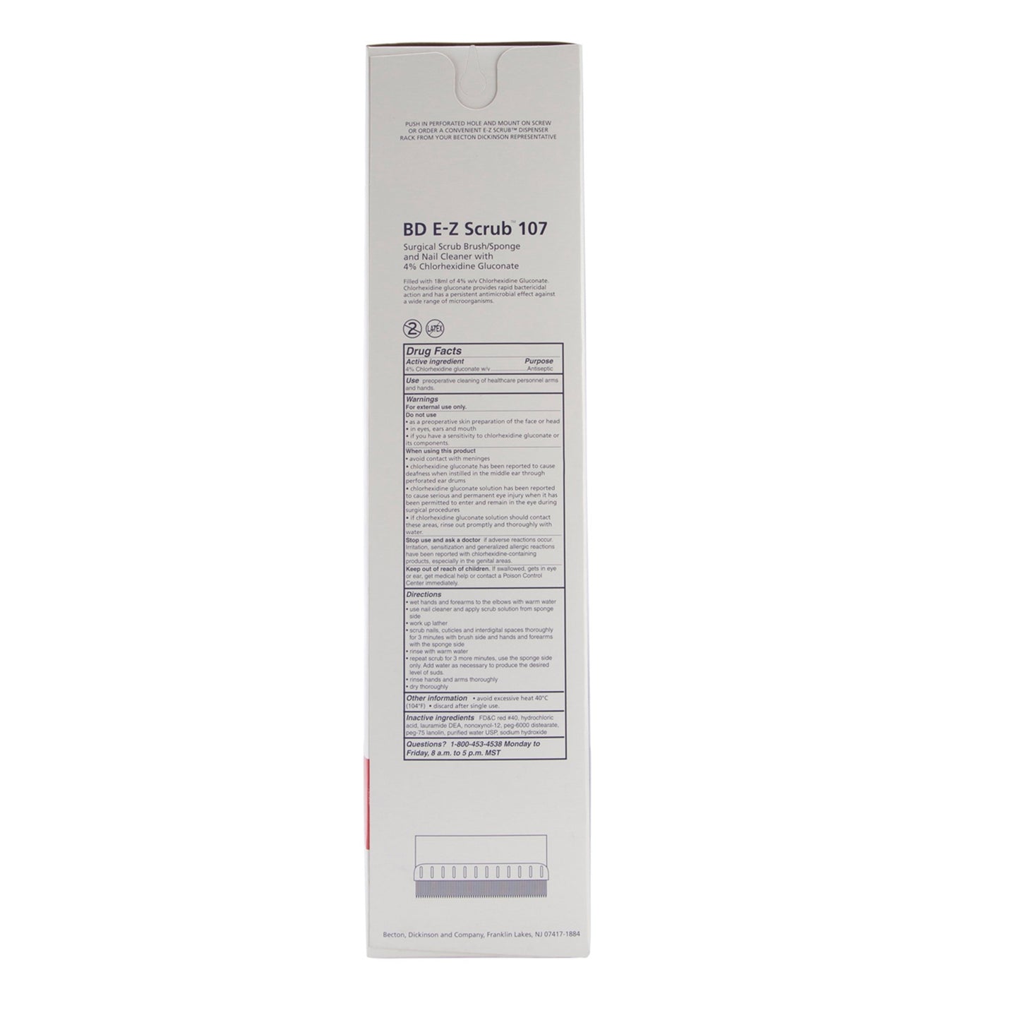 SCRUBBRUSH/SPONGE, 4%CHG (30/BX) BD