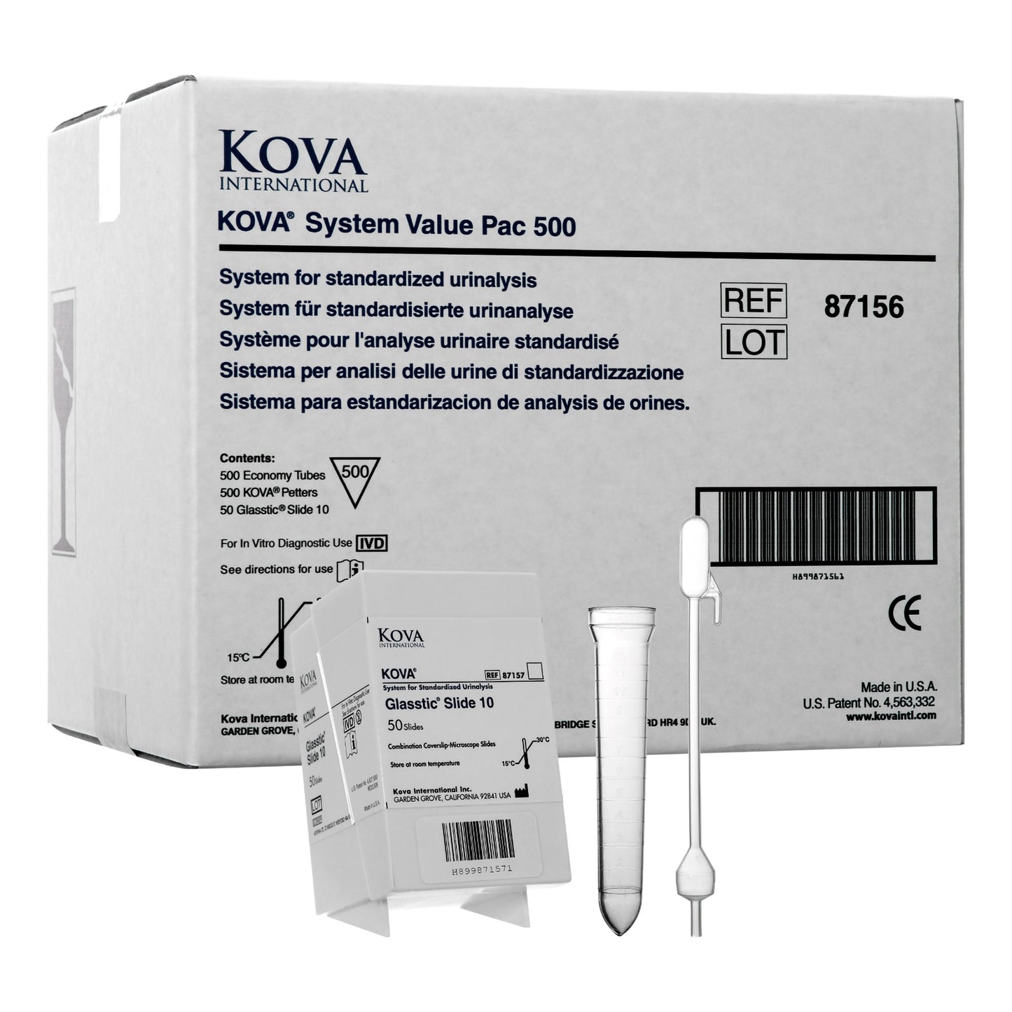 TEST KIT, KOVA SYSTEM PAC 500(500/KT)