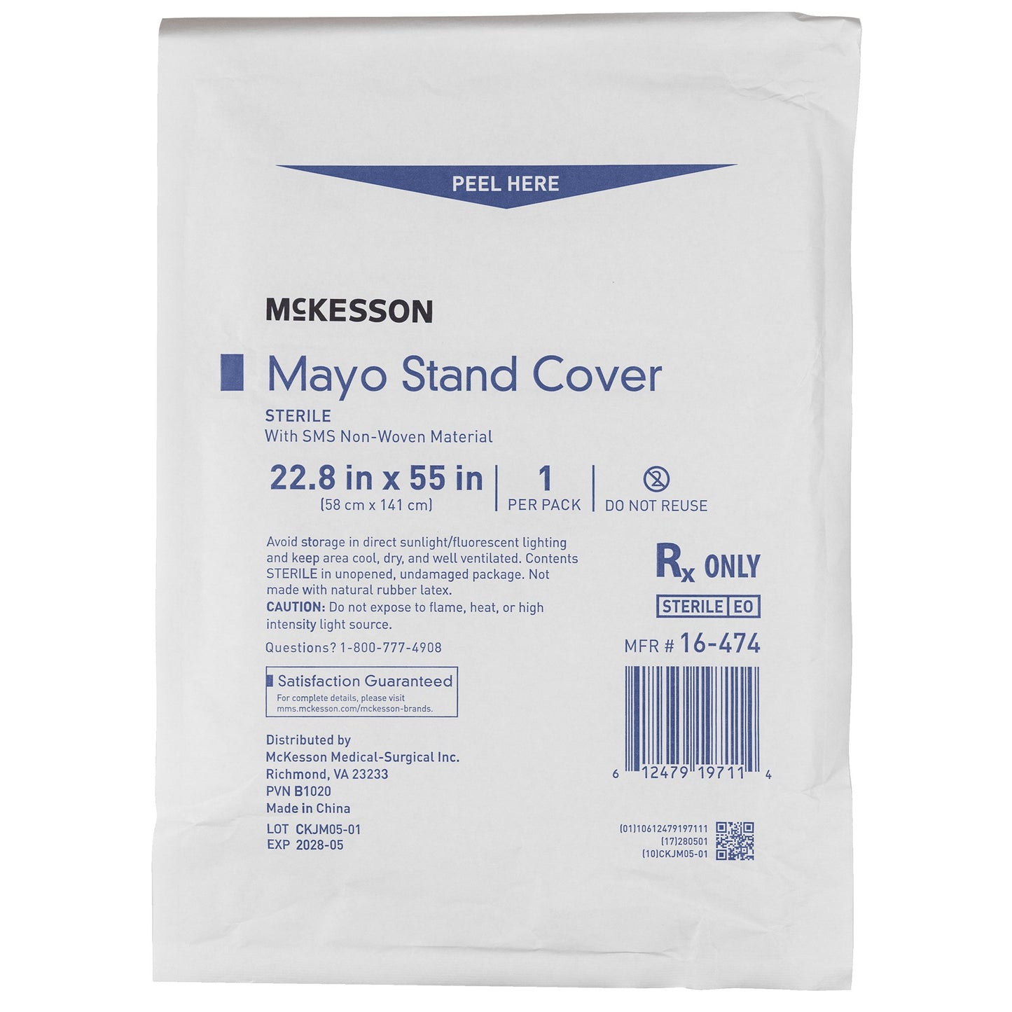 COVER, MAYO STAND 22.8"X55.5" (30/CS)