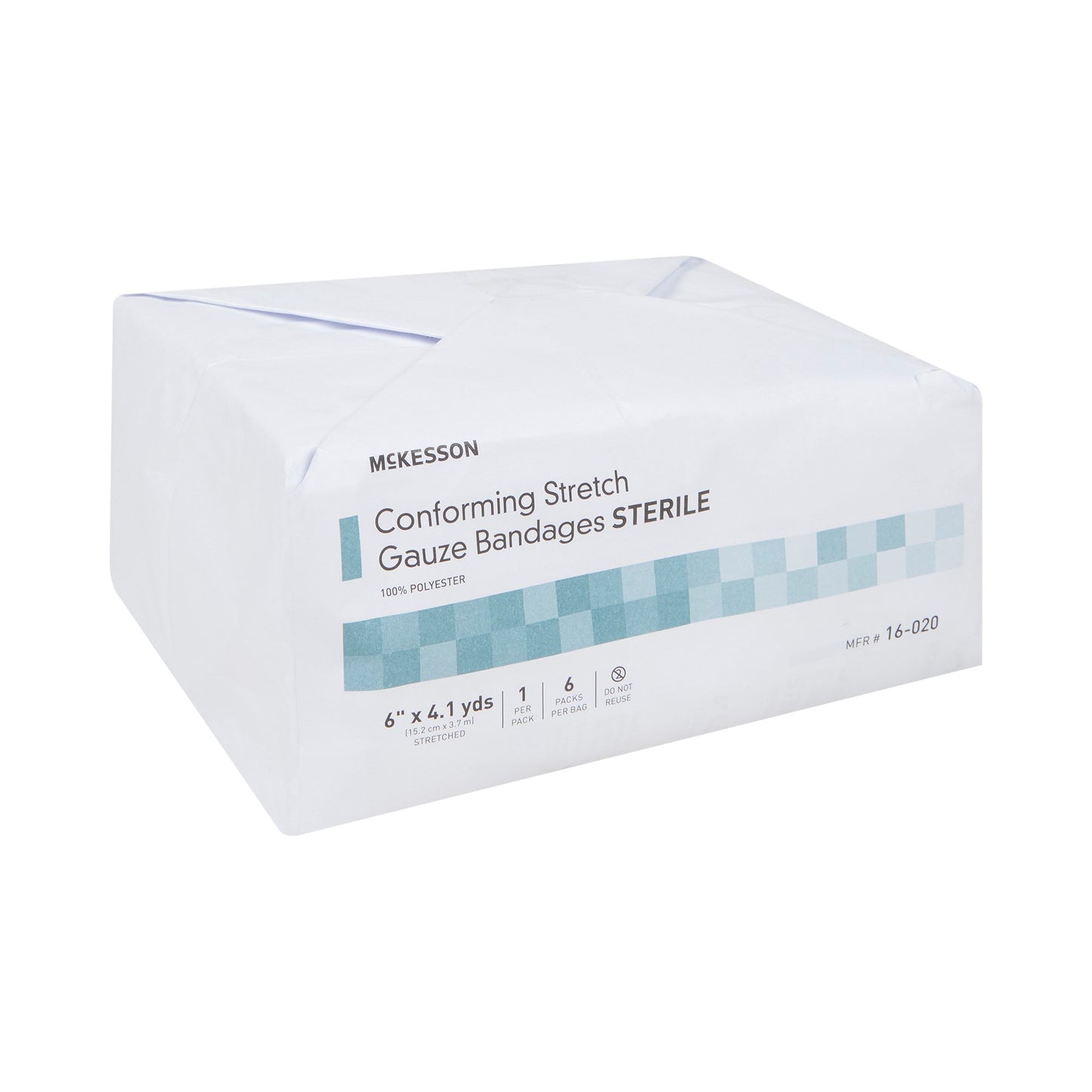 BANDAGE, CNFRM STR 6"X4.1YDS (1/PK 6PK/BG 8BG/CS)