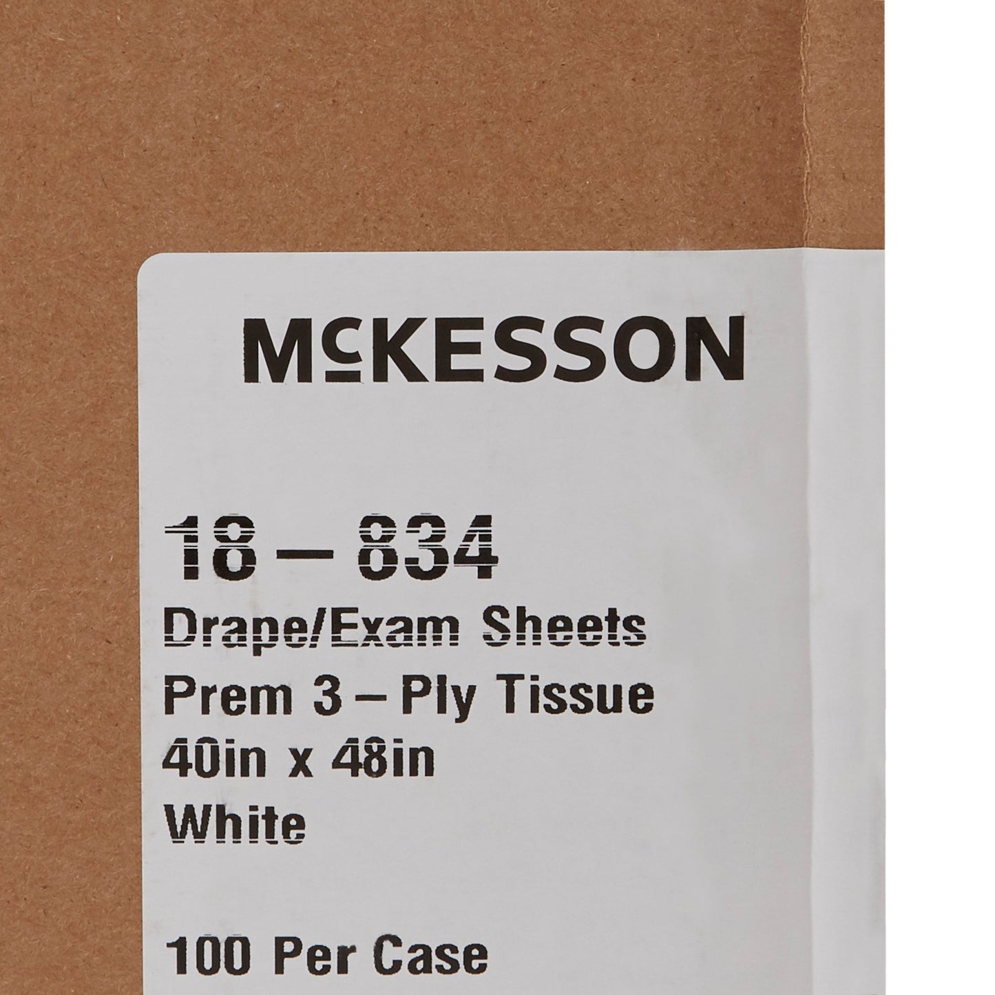 SHEET, DRAPE 3PLY WHT 40X48 (100/CS)