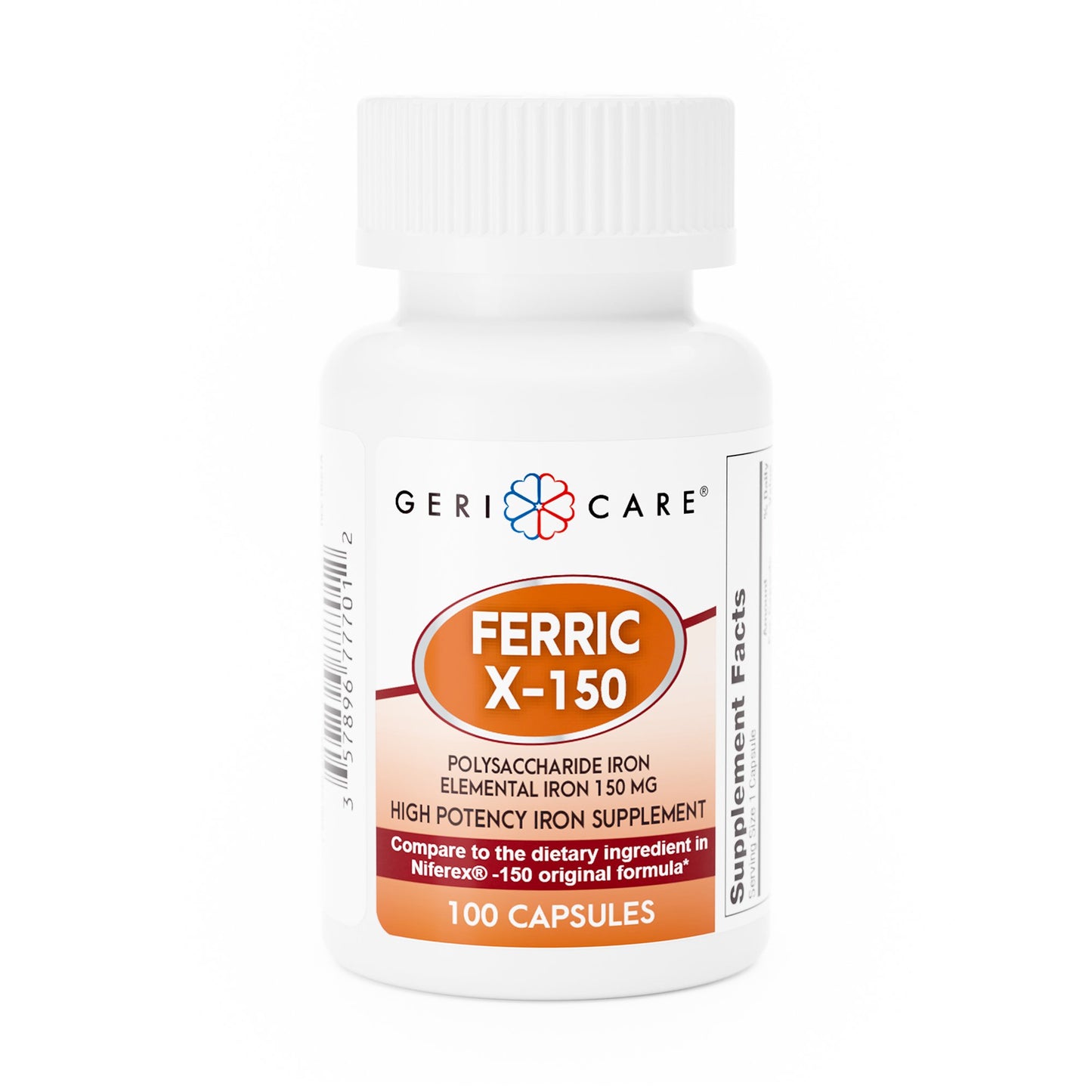 IRON FERRIC POLYSACCHARIDE, CAP 150MG (100/BT 12BT