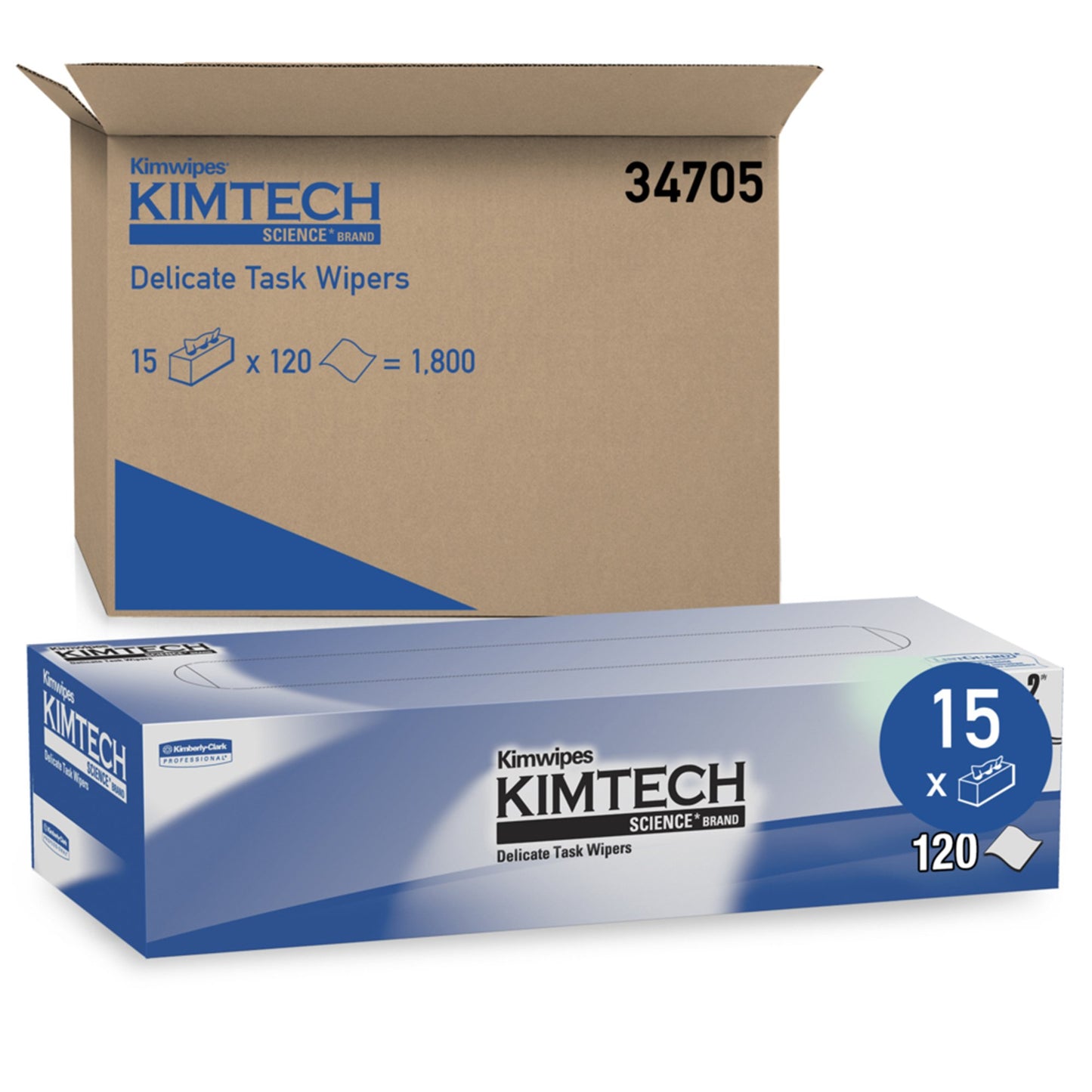WIPE, KIMTECH KAYDRY DELICATE (120/BX 15BX/CS)
