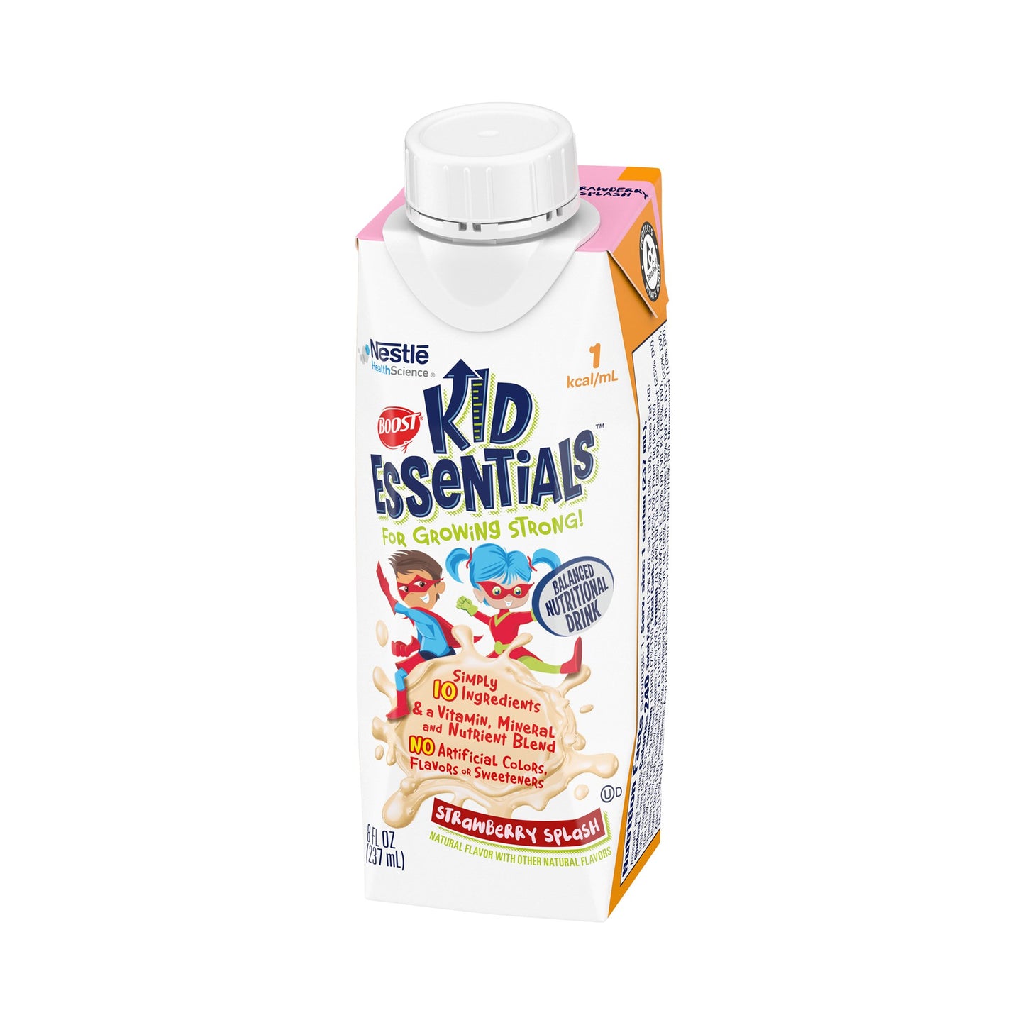 BOOST, KID ESSENTIALS STRWBRY SPLASH 8OZ (24/CS)