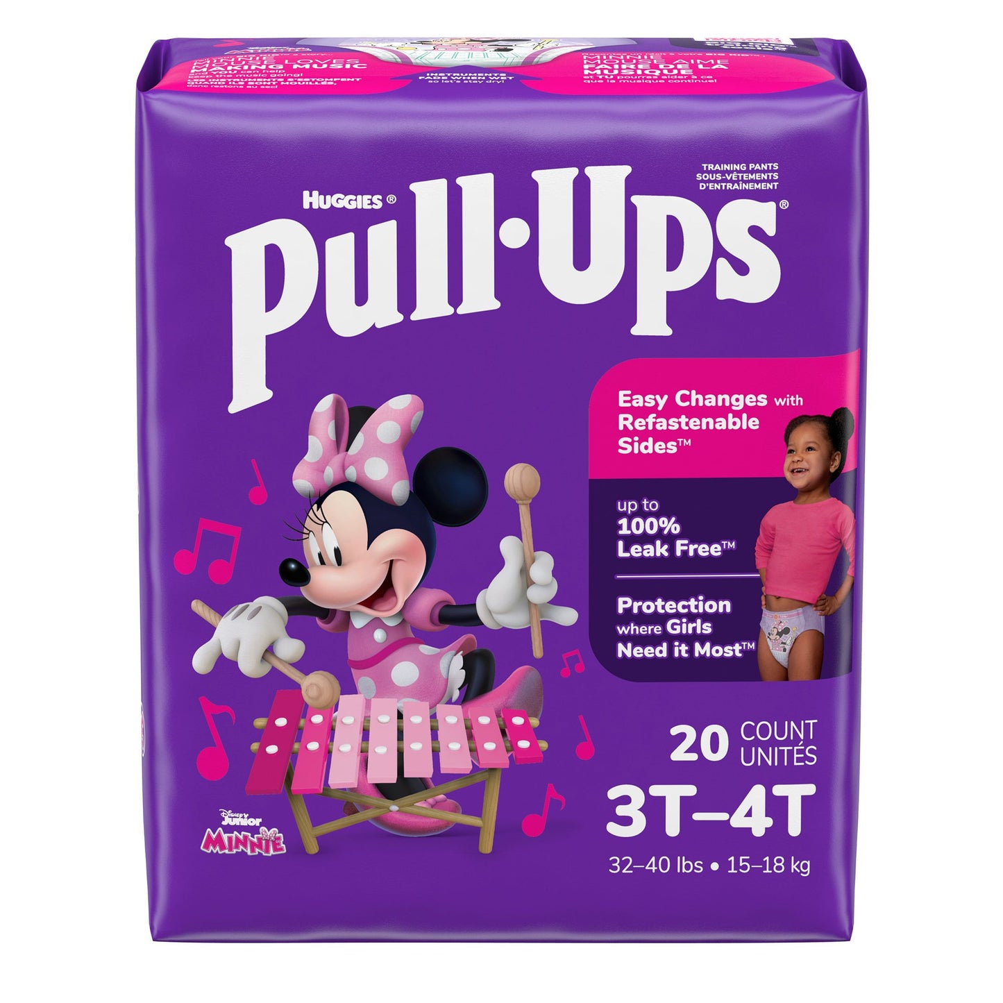 PANTS, TRAINING PULL-UPS LEARNING DESIGN GIRL 3T-4T (20/PK 4