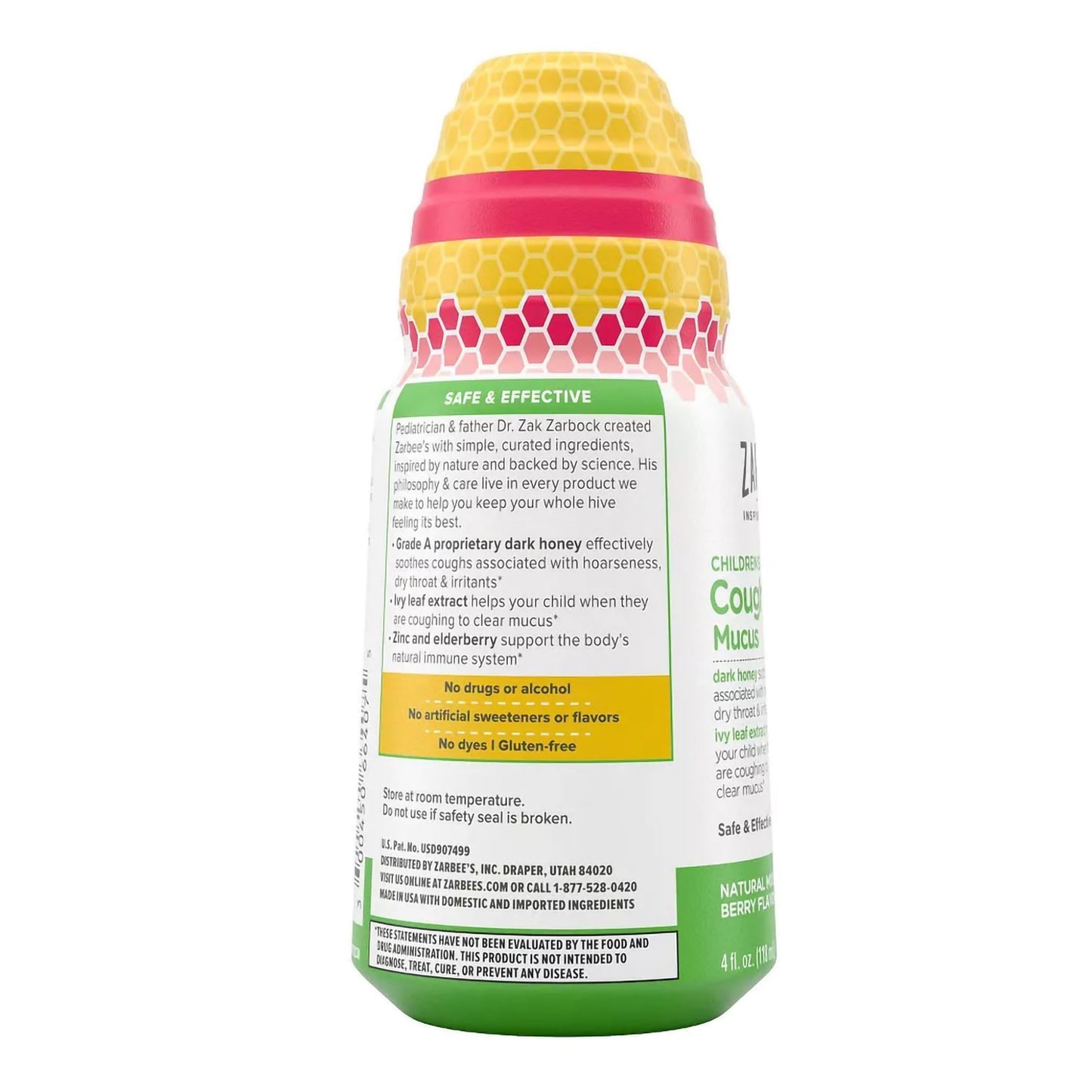 ZARBEES, SYRP CHLD COUGH+MUCUSNAT MIXED BERRY 4OZ
