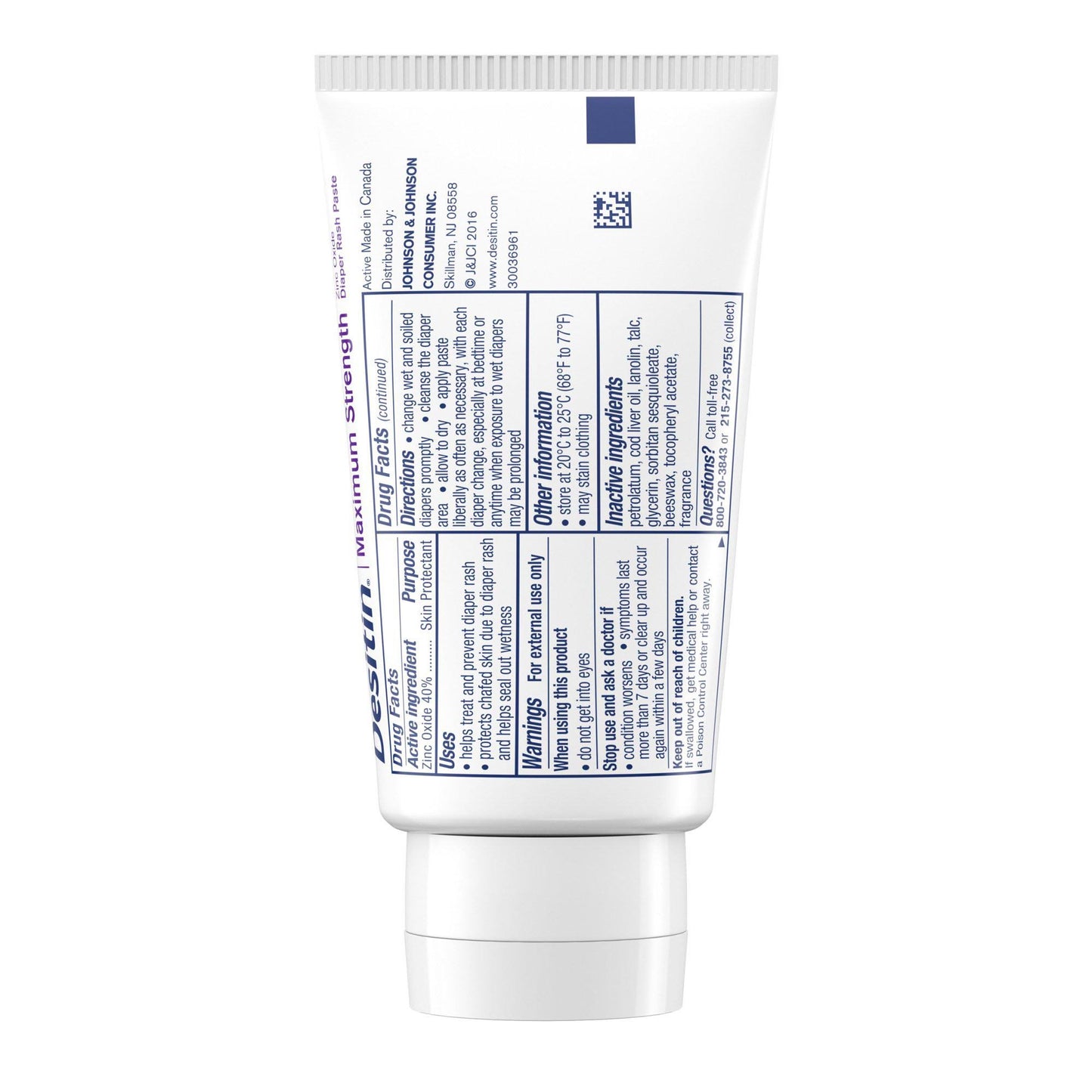 DESITIN PASTE, ZINC MAX/STR 2 OZ