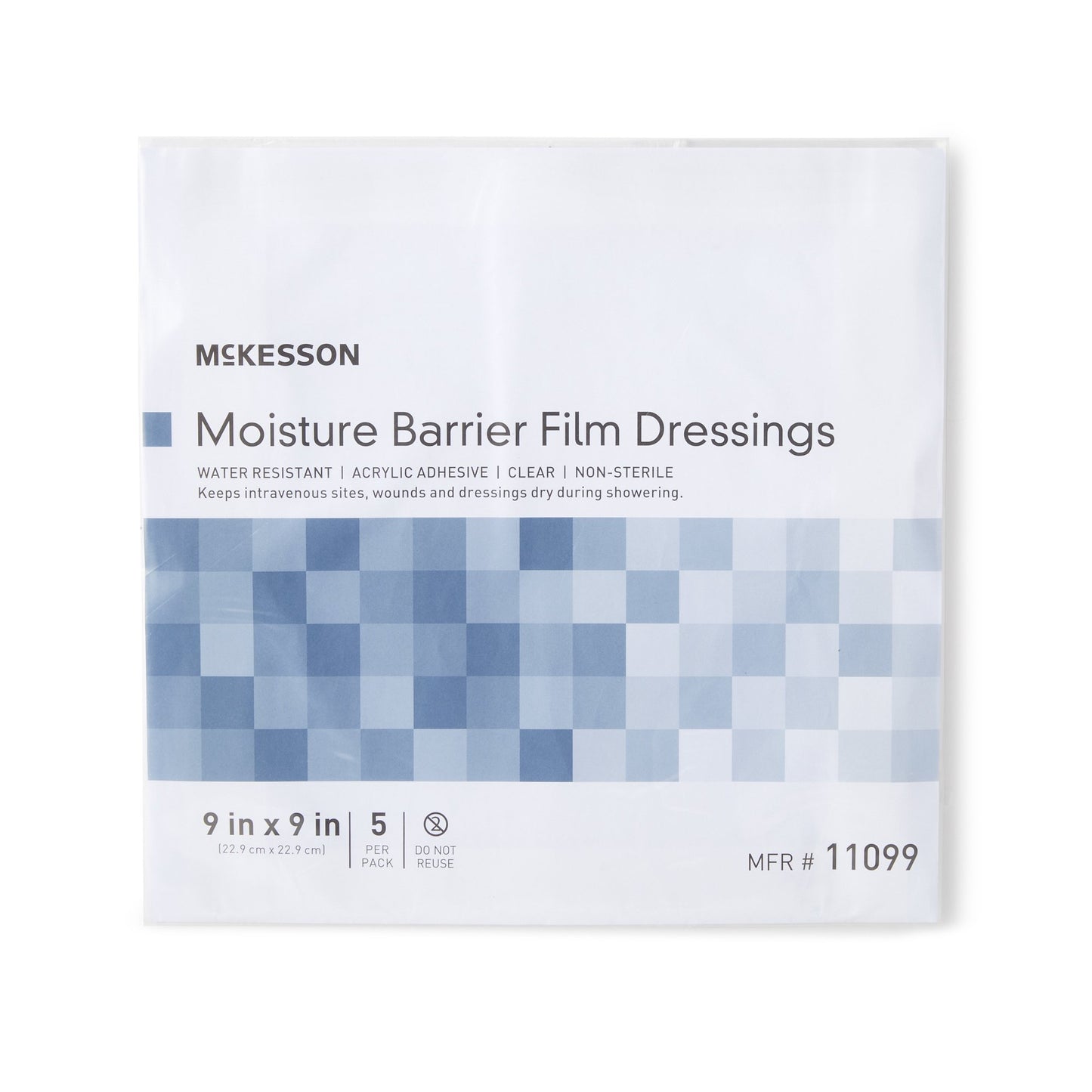DRESSING, MOISTURE BARRIER 9"X9" (5/PK 140PK/CS)