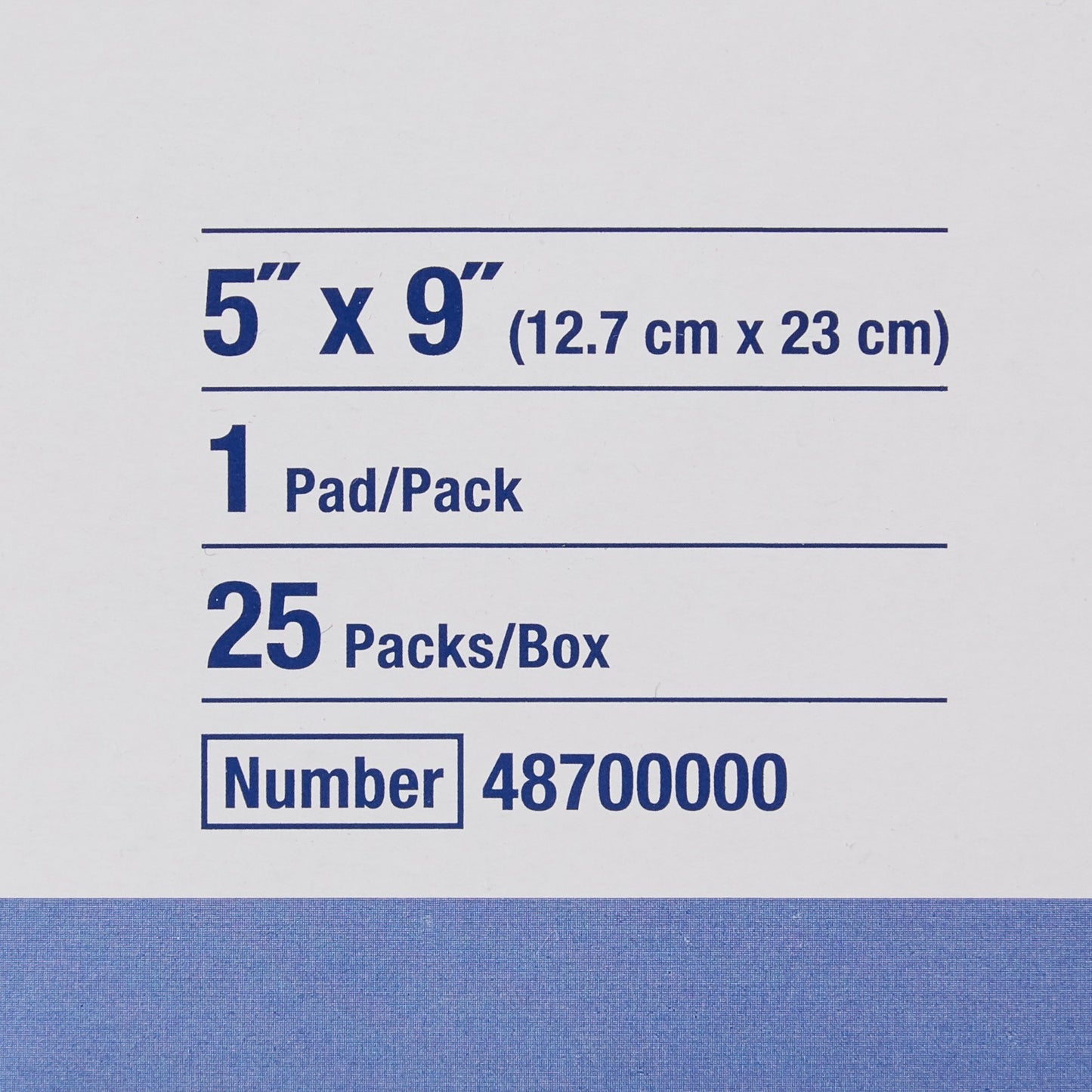 PAD, ABDN SORBALUX 5"X9" (25/BX 16BX/CS)