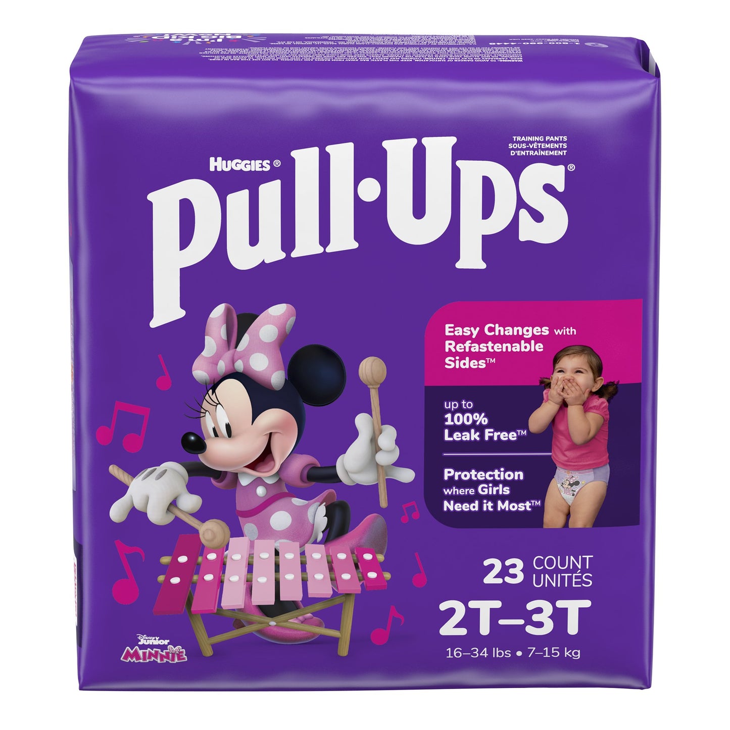 PANTS, TRAINING PULL-UPS LEARNING DESIGN GIRL 2T-3T (23/PK 4
