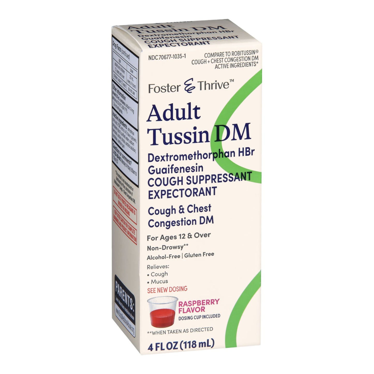 TUSSIN DM, LIQ FT SM ADLT 50-5MG/5ML 4OZ