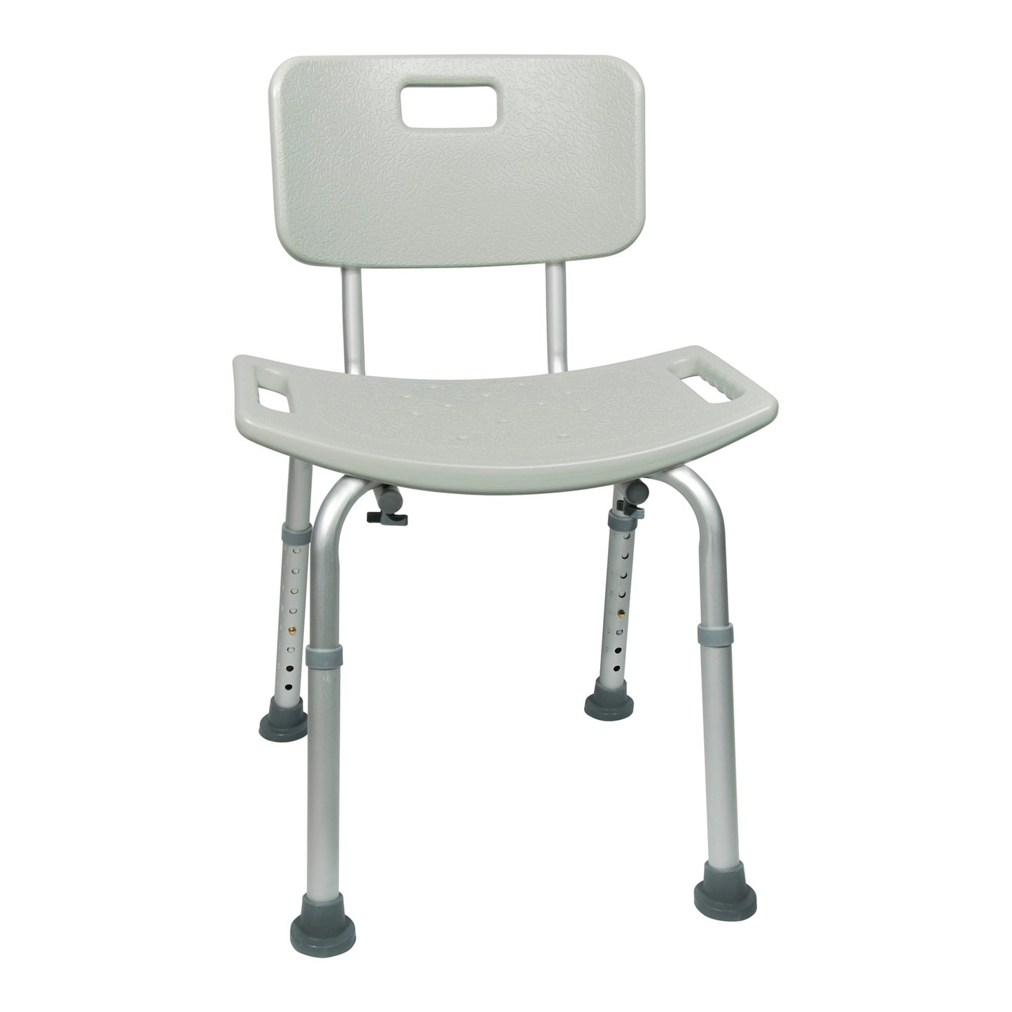 BENCH, BATH W/BACK ALUM FRAME 300LBS