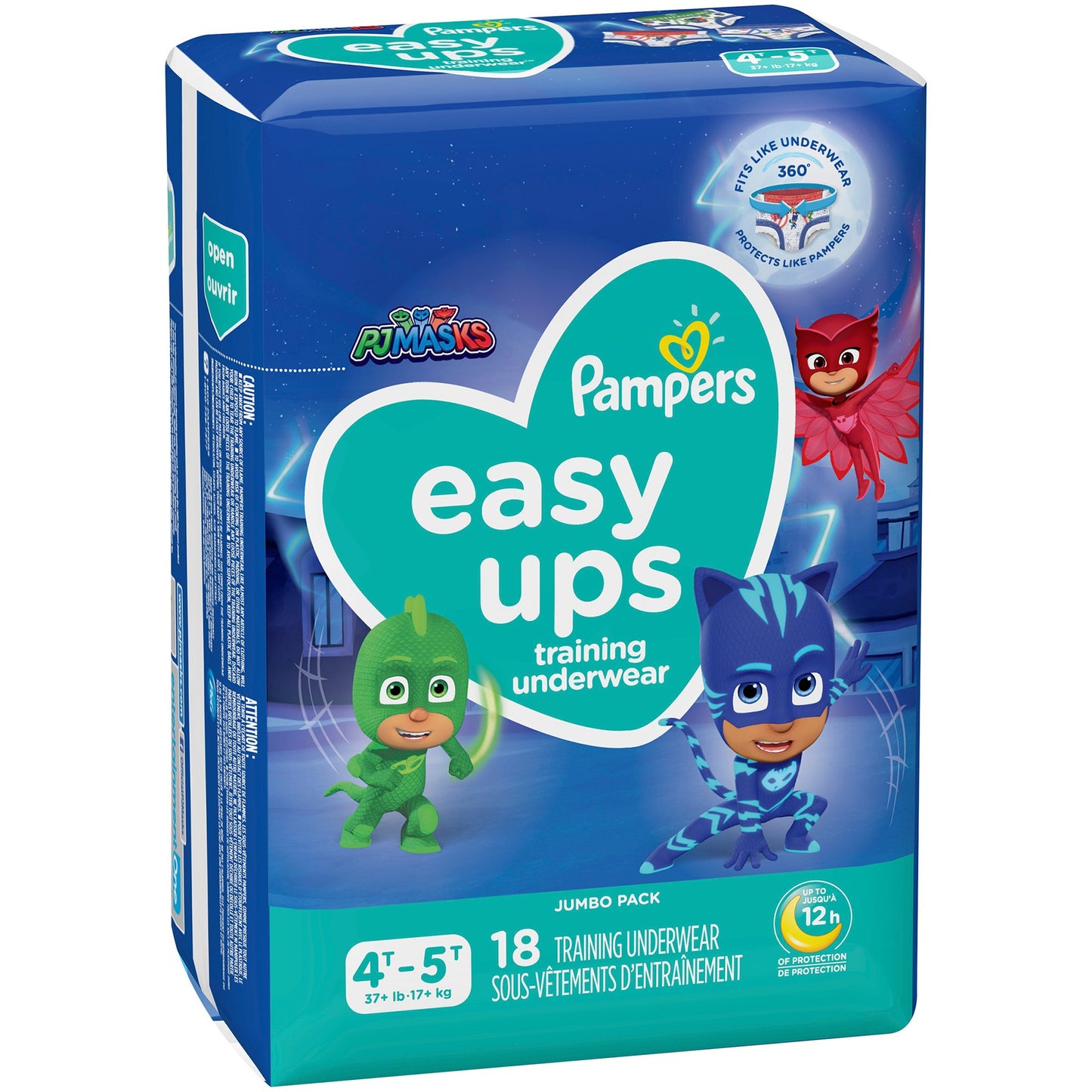 DIAPER, PAMPERS EASY UPS BOY 4T/5T (18/PK 4PK/CS)
