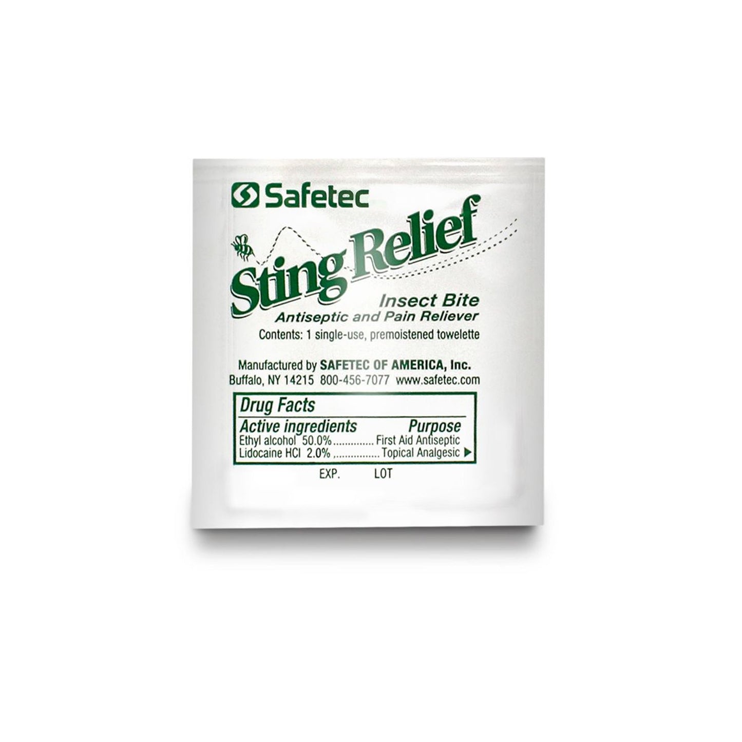 WIPE, STING RELIEF TOWELETTES (150/BX 20BX/CS)