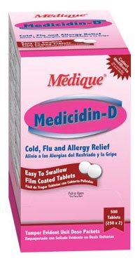 MEDICIDIN-D, TAB 325-12.5-2.0MG (500/BX)