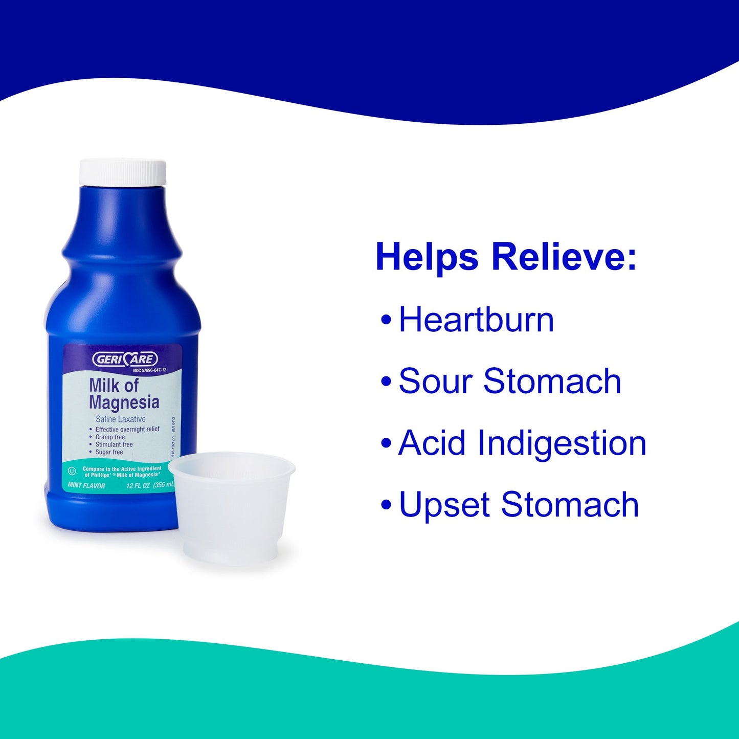 MILK OF MAGNESIA, LIQ MINT FLAVOR 12OZ (12/CS)