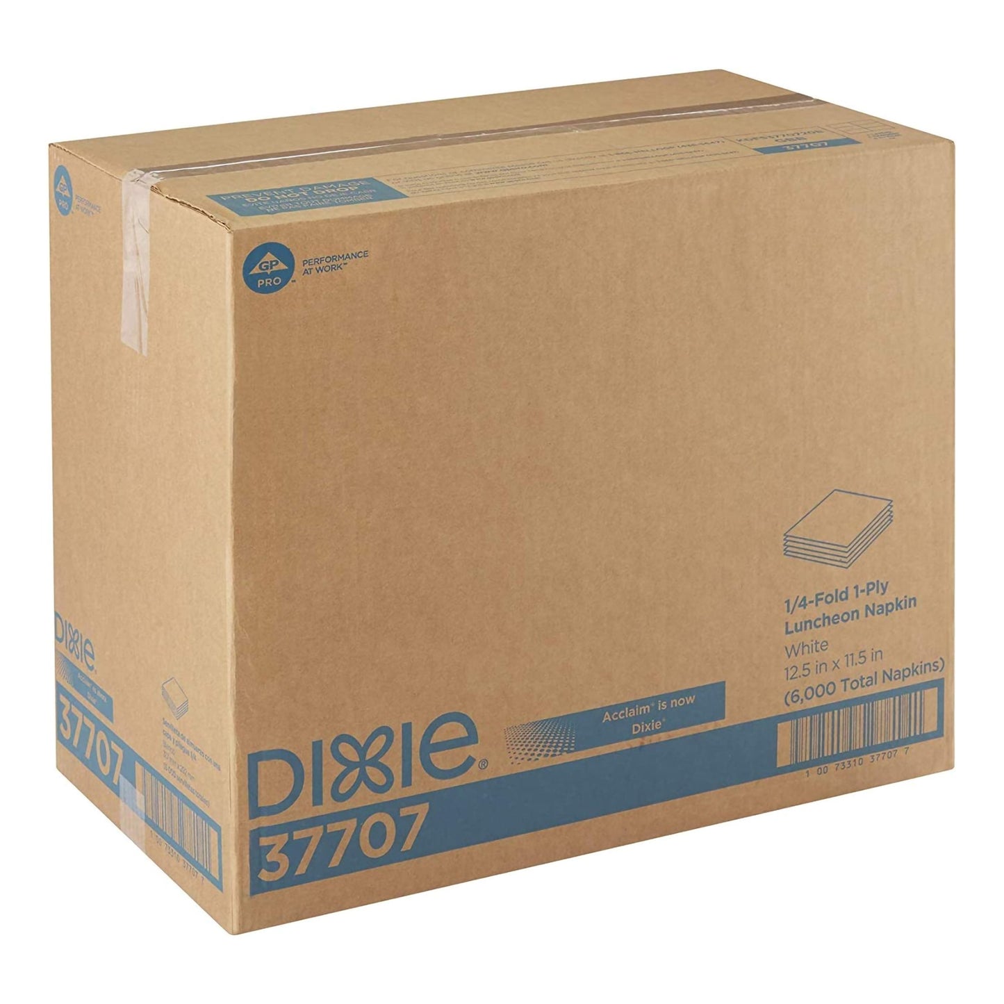 NAPKIN, ACCLAIM LUNCH WHT 1PLY(500/PK 12PK/CS)