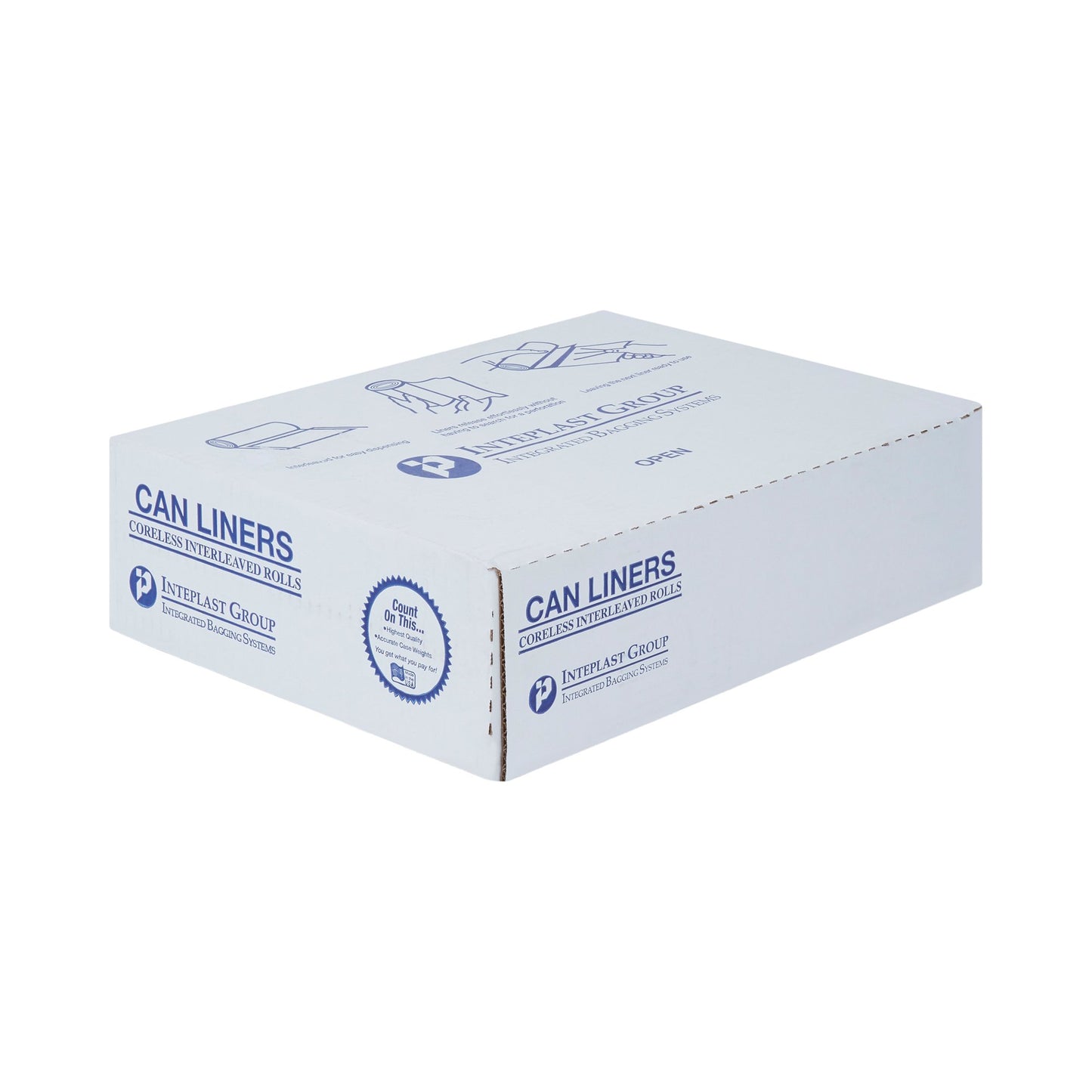 LINER, CAN CLR 1.15MIL 38"X58"60GL (100/CS)