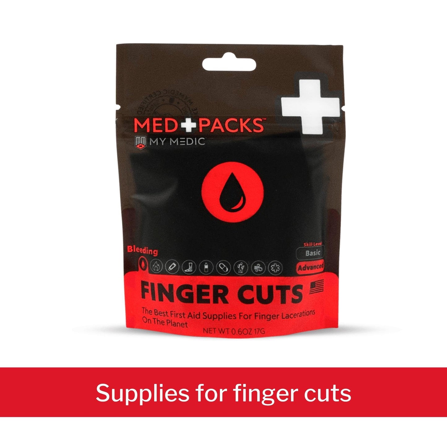FIRST AID PACK, FINGER CUT ALL-IN-ONE BASIC