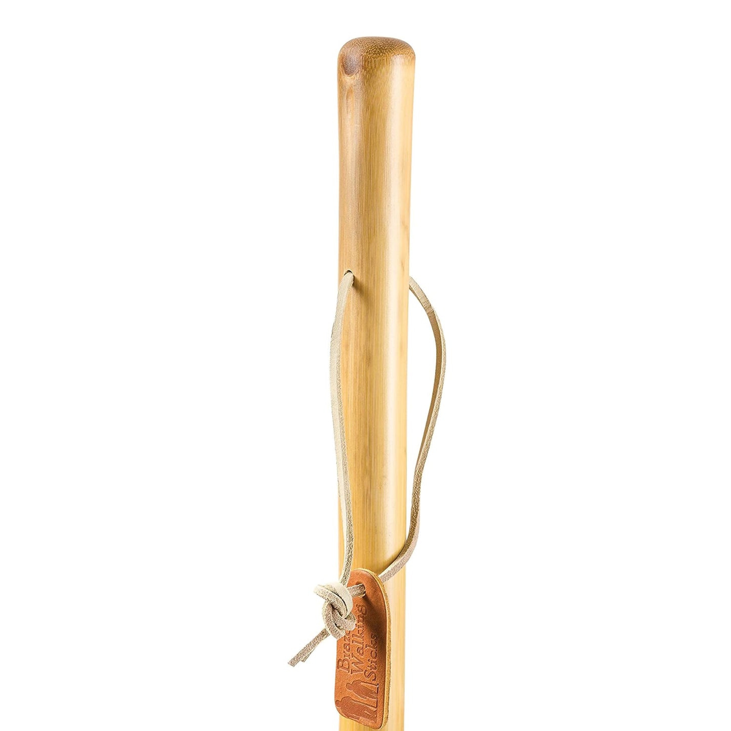 STICK, WALKING WOOD BRAZOS 48 FREE FORM IRON BAMBOO NAT 48"