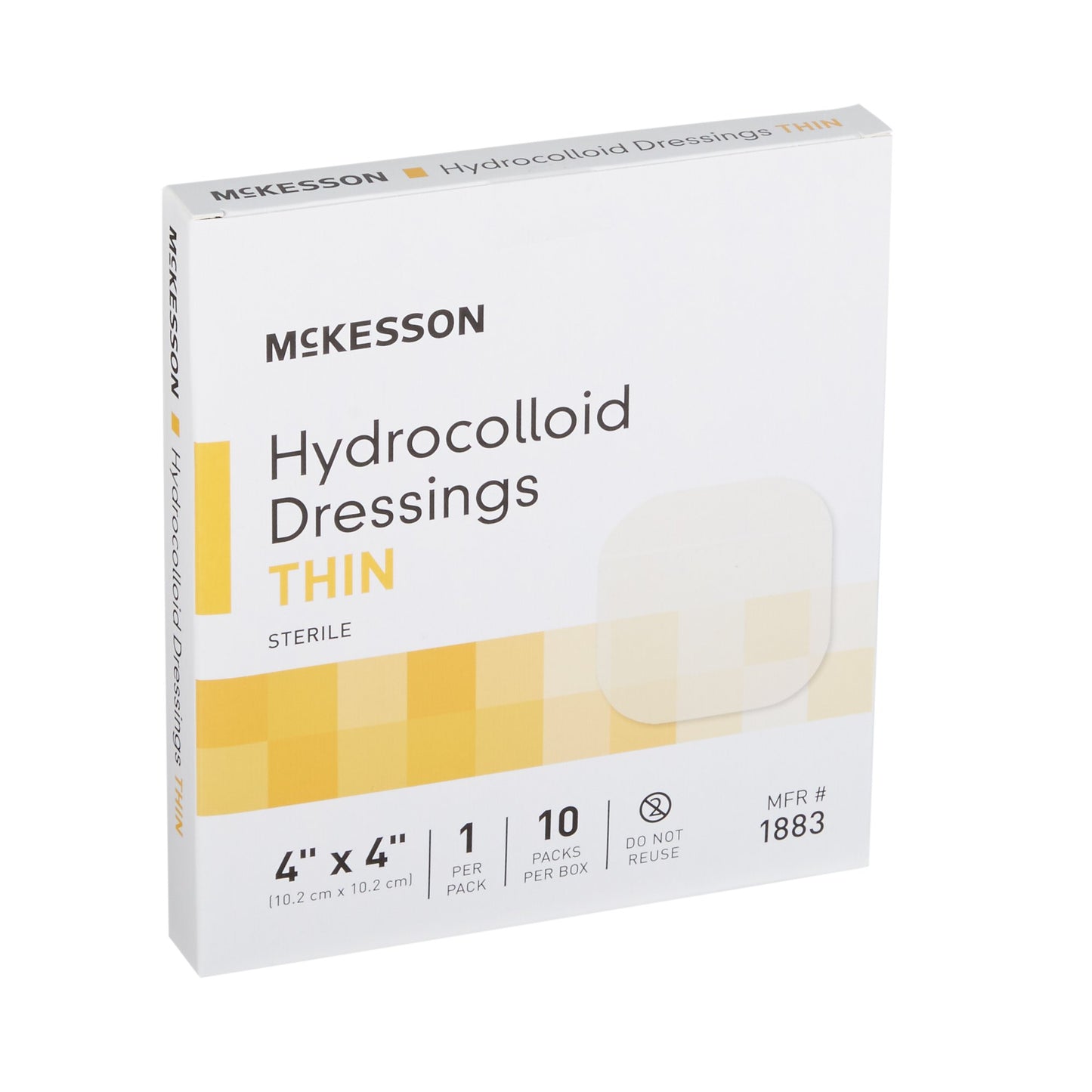 DRESSING, HYDROCOLLOID THIN STR 4"X4" (10/BX 20BX/