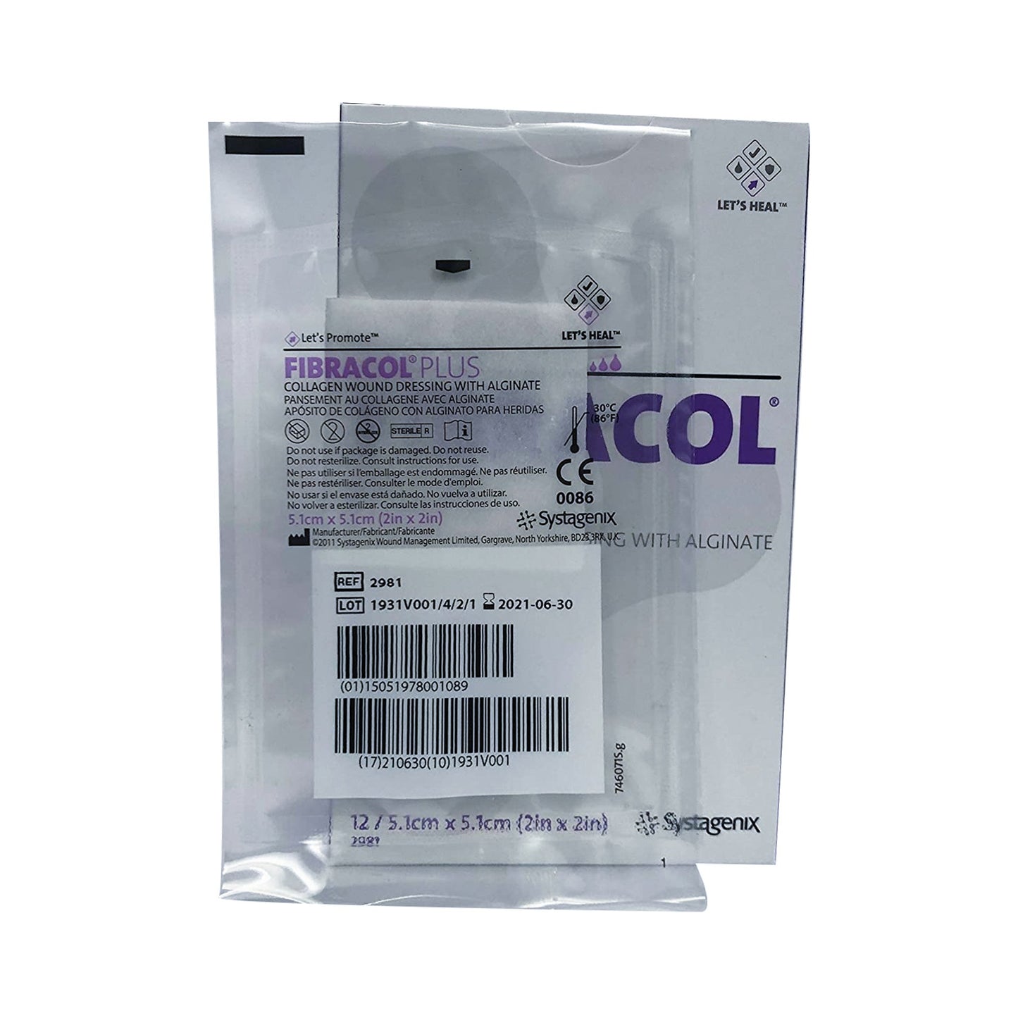 DRESSING, FIBRACOL COLLAGEN 2"X2" (12/BX) SYSTGX