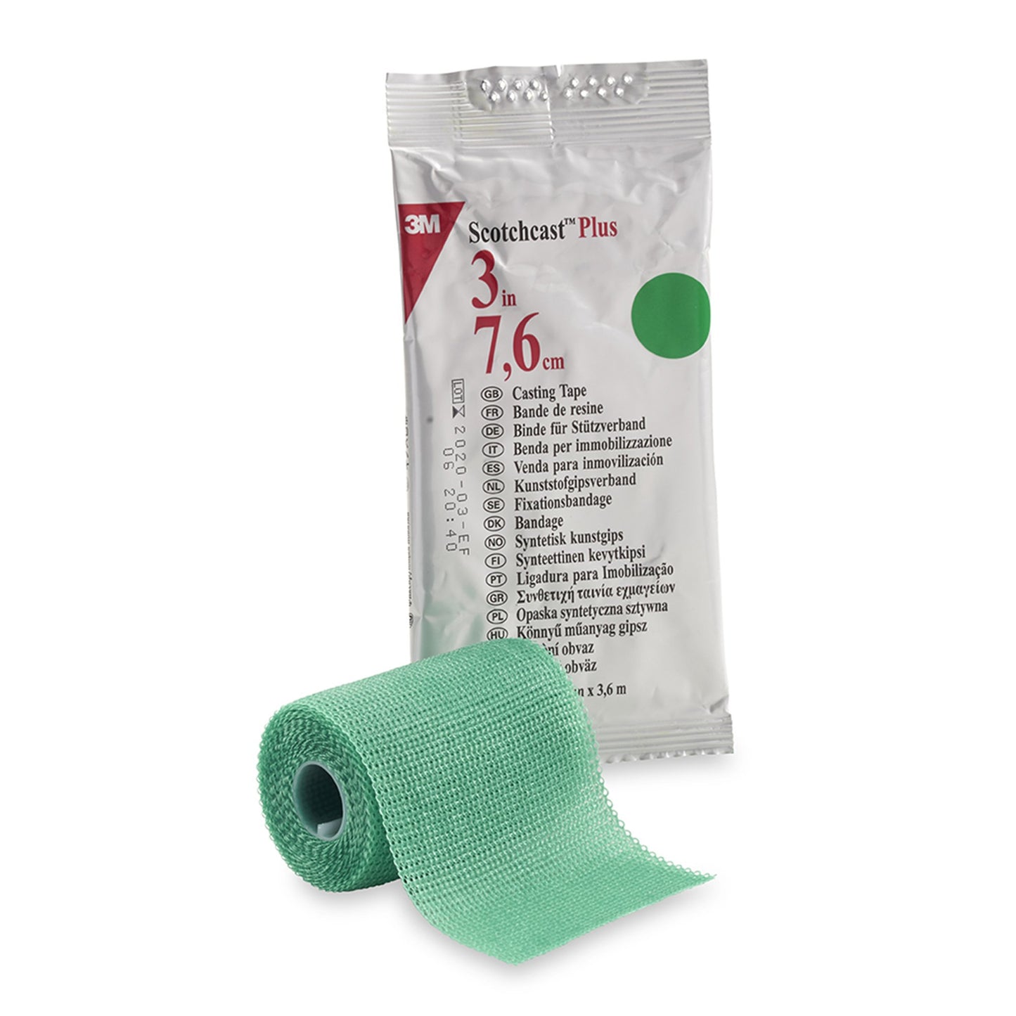 TAPE, CAST SCOTCHCAST 3"X4YDS GRN (10RL/BX) 3MORTH