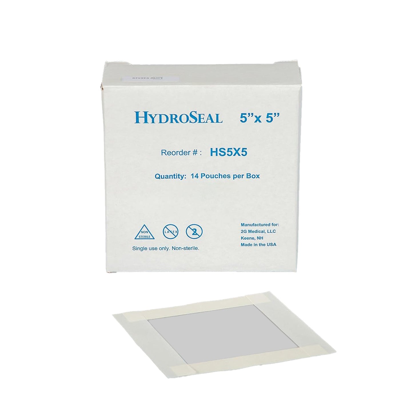 BARRIER, IV PICC HYDROSEAL 5"X5" (7/PK 14PK/BX 10BX/CS)