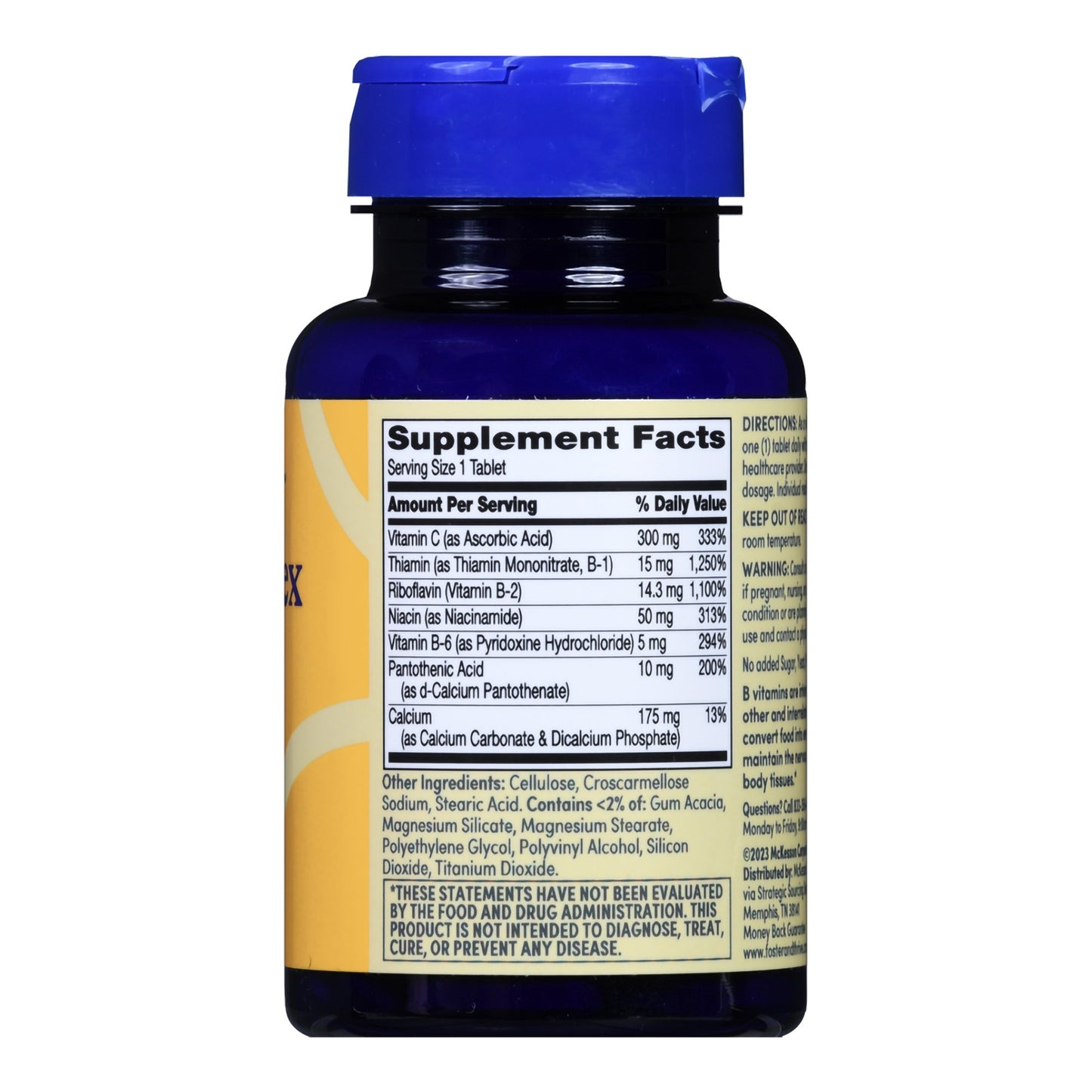 VITAMIN B COMPLEX+C, TAB FT SM(100/BT)