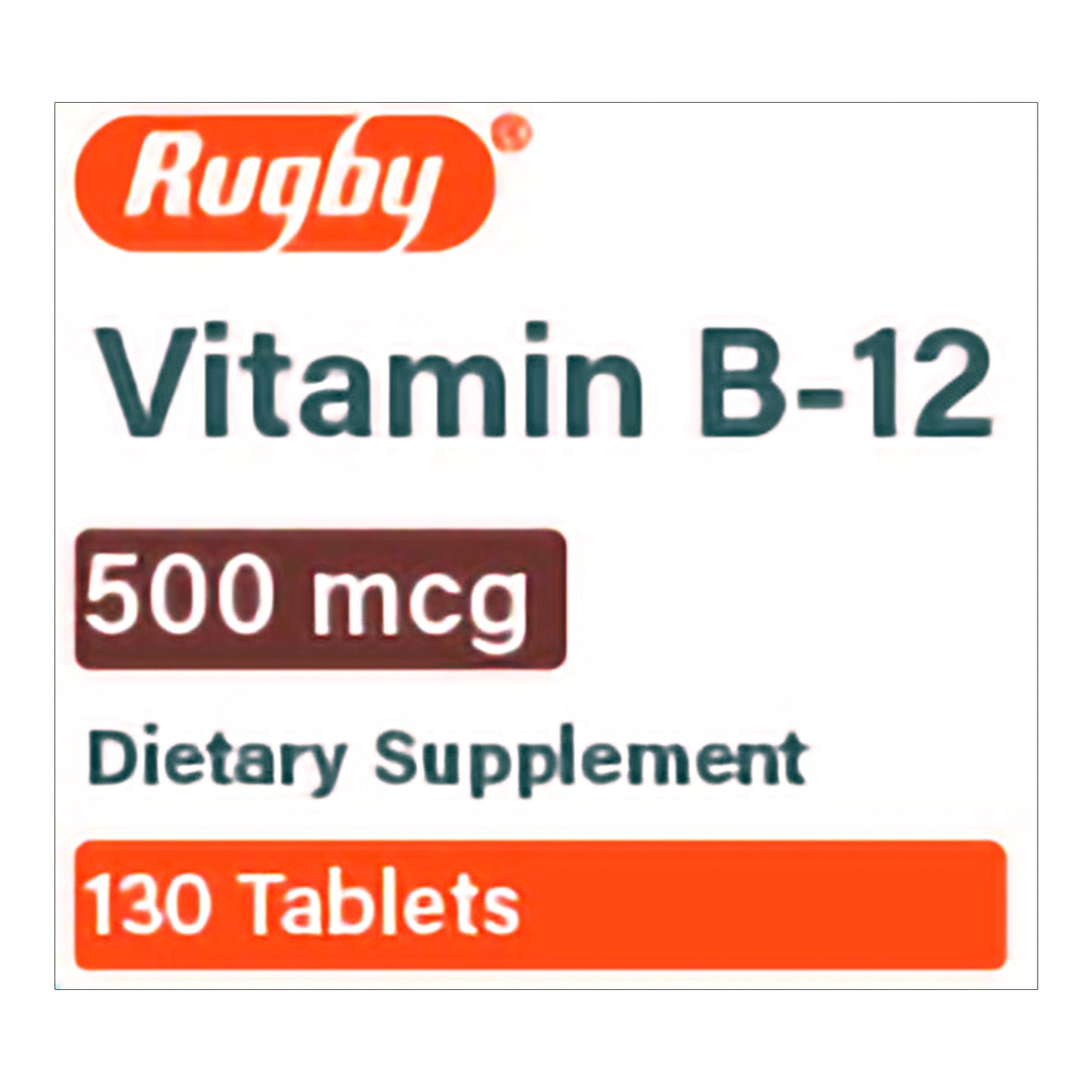 VITAMIN B12, TAB 500MCG (130/BT)