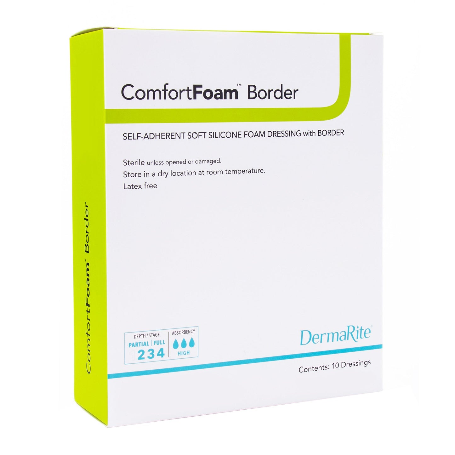 DRESSING, CMFRT FM SFT SIL W/BRDR HEEL 5"X8" (5/BX)