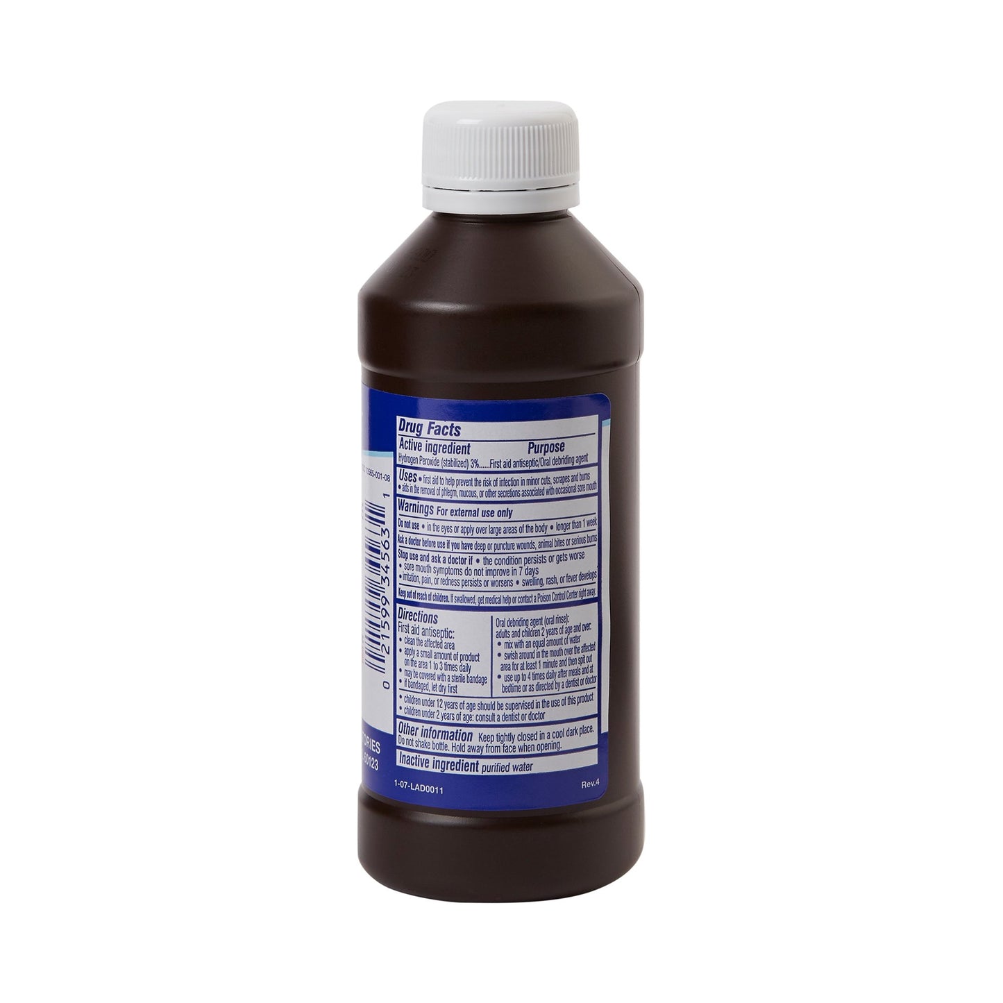 HYDROGEN PEROXIDE, 3% 8OZ (12/CS)