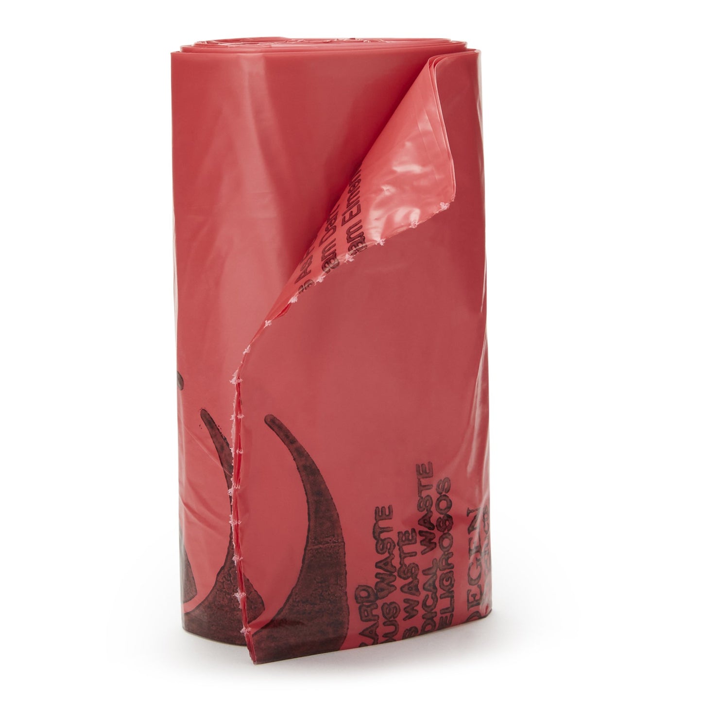 BAG, BIOHAZ SL HDPE RED STAR 24X24 1MIL (500/CS)