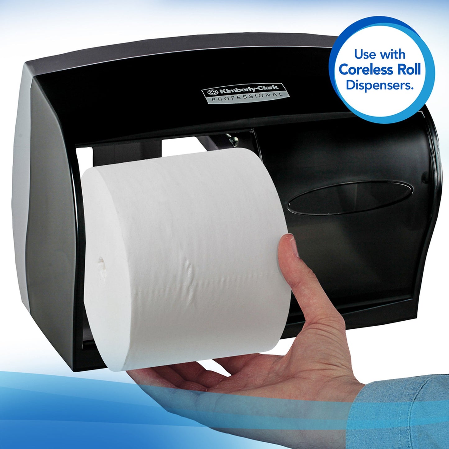 TISSUE, TOILET CORELESS WHT (36RL/CS) KIMCON