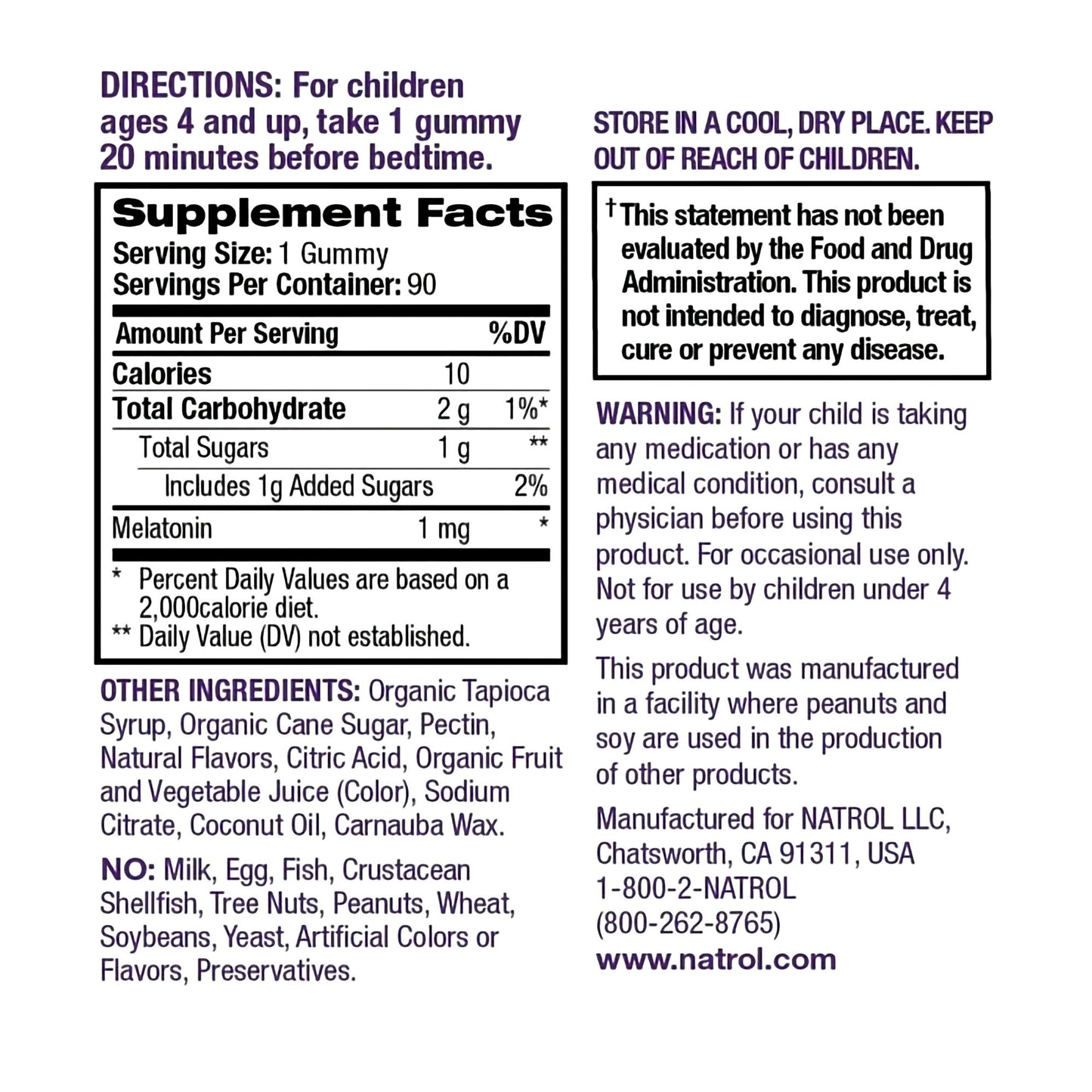 MELATONIN, GUMMY KIDS BERRY (90/BT)