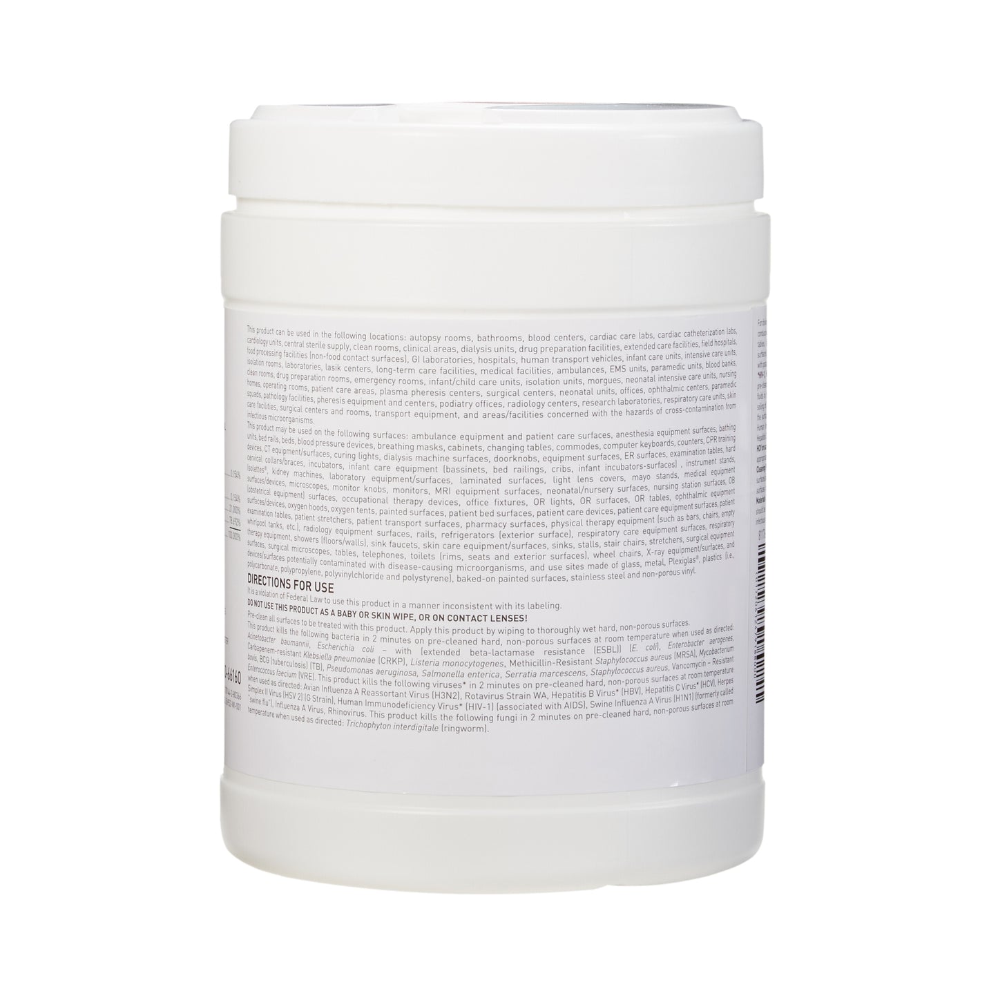 WIPE, GERMICIDE LG 6"X6.75" (160/BX 12BX/CS)