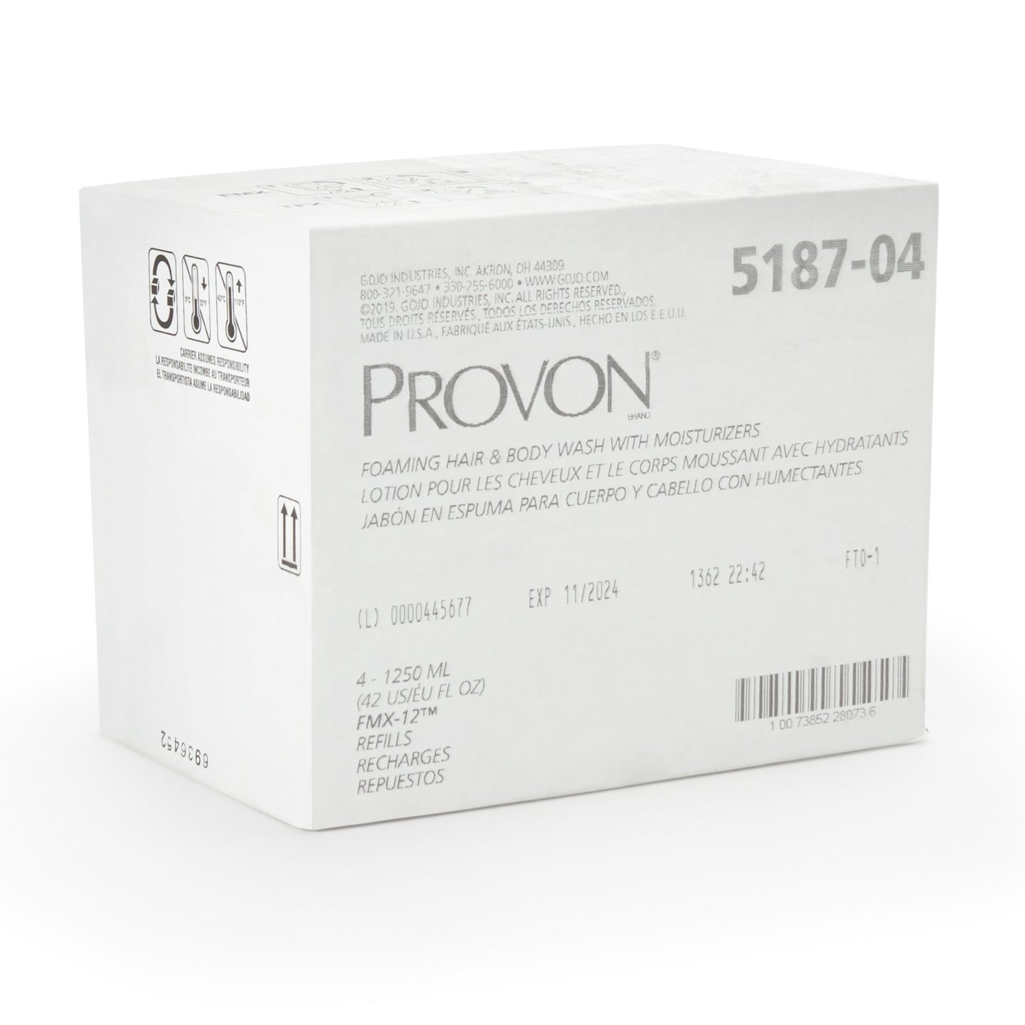 SOAP, F/BODY & HAIR W/MOIST 1250ML (4/CS)