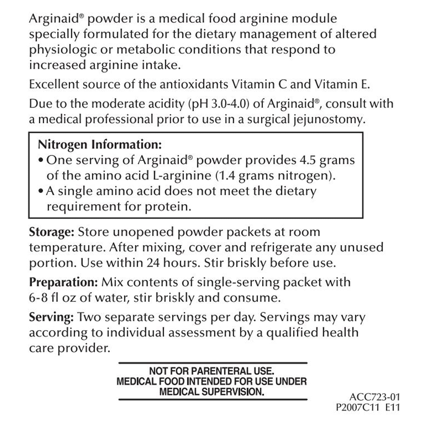 ARGINAID, NUTRITION PDR CHERRY32OZ (14/BC 4BX/CS)