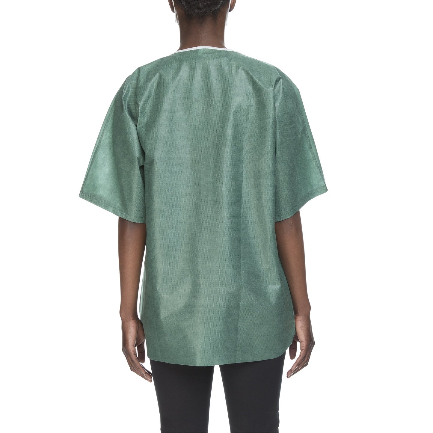 SHIRT SCRUB GRN LG 30/CS NONWOVEN 42-44"