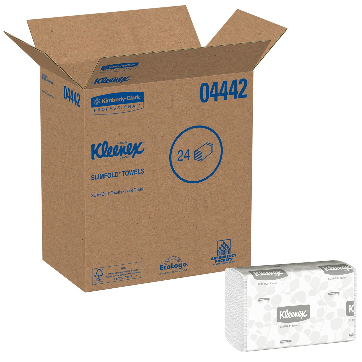 TOWEL, KLEENEX SLIMFOLD WHT (90/PK 24PK/CS) KIMCLK