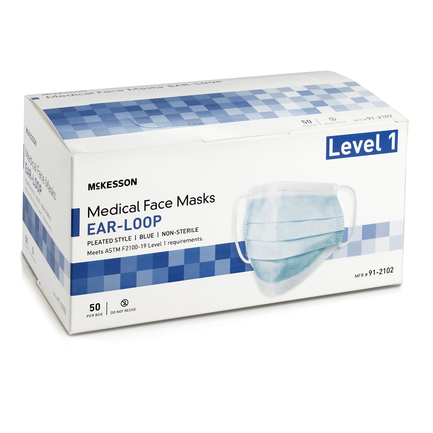 MASK, PROC LOOPS ASTM1 BLU (50/BX 10BX/CS)