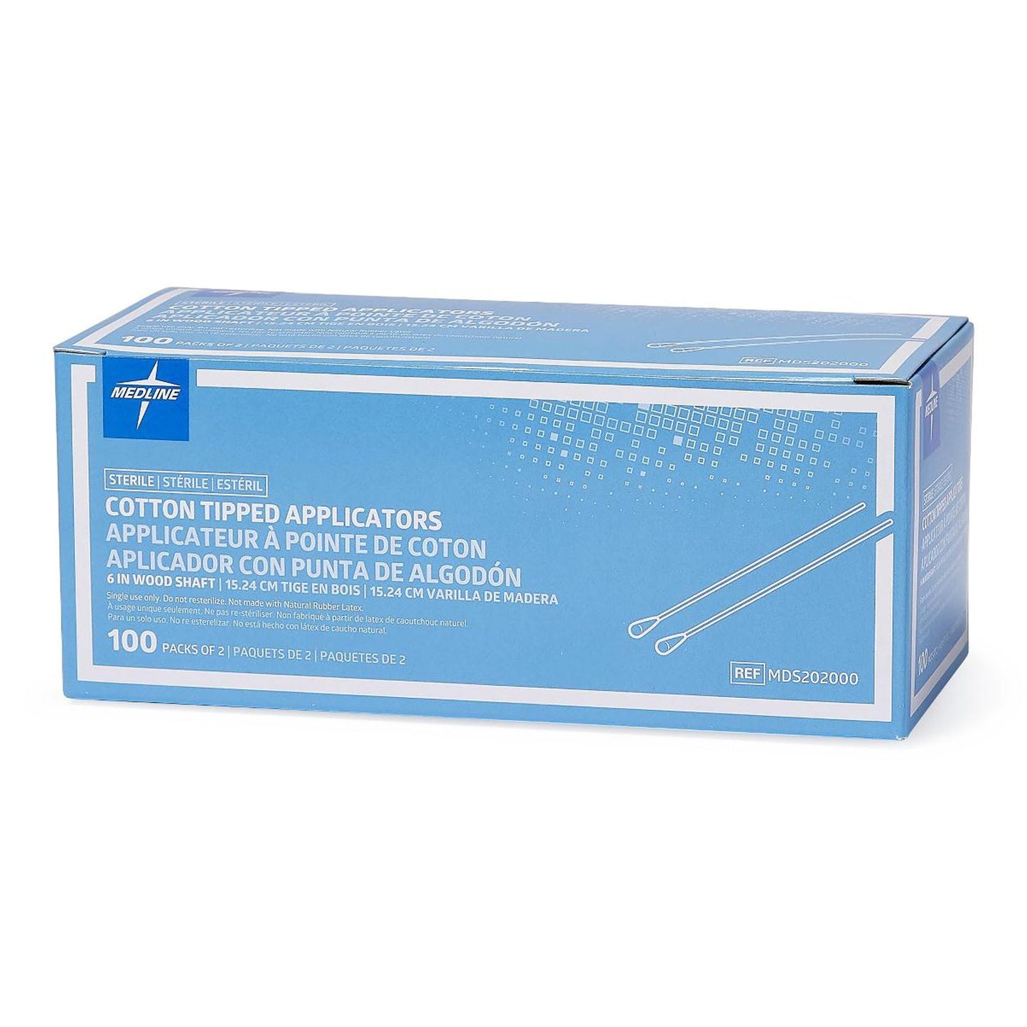 APPLICATOR, CTNTP STR 6" (100PK/BX 2/PK)