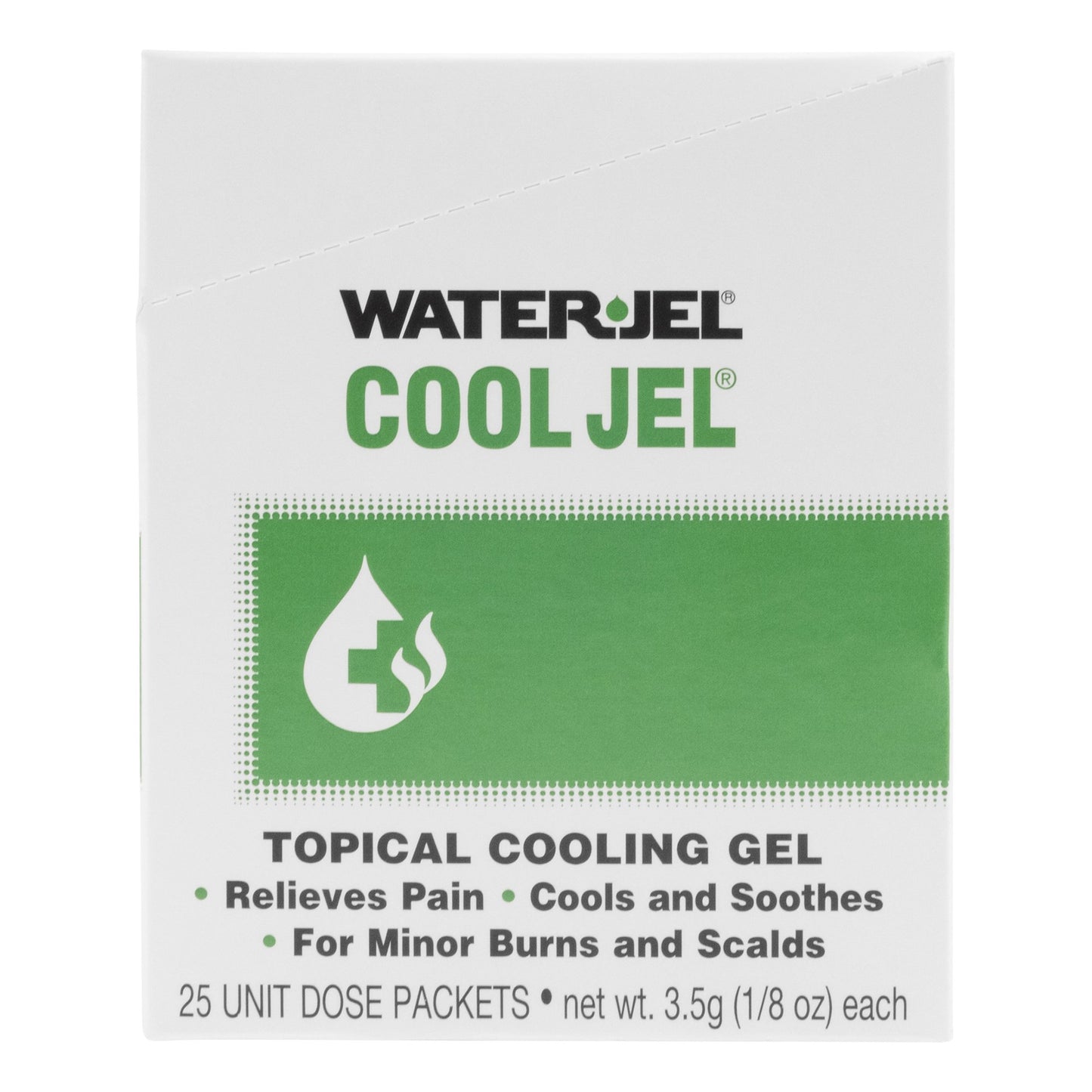 GEL, BURN WATERJEL COOL JEL 3.5GM (25/BX 24BX/CS) WTRJEL